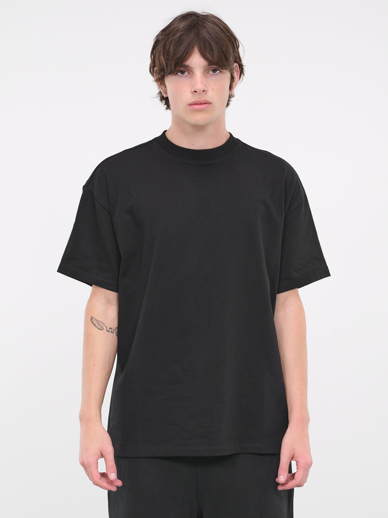 Oversized Tee Shirt Knit (T001-BLACK)