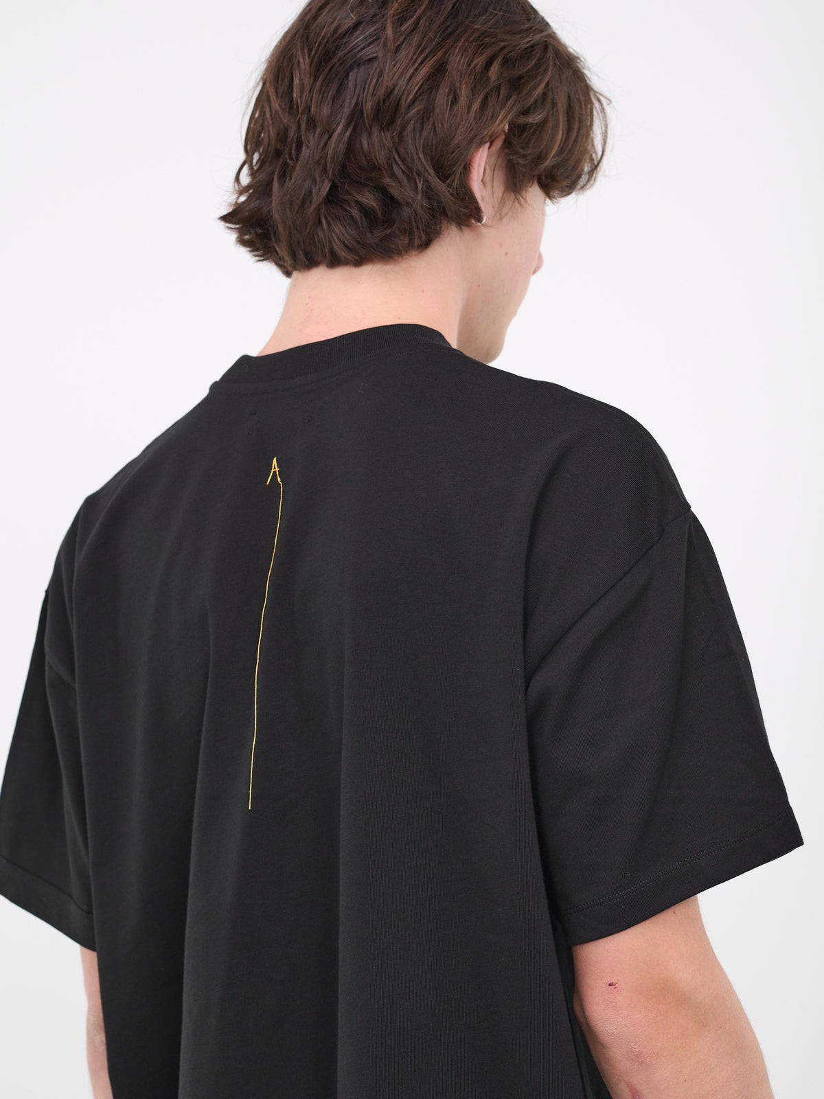 Oversized Tee Shirt Knit (T001-BLACK)