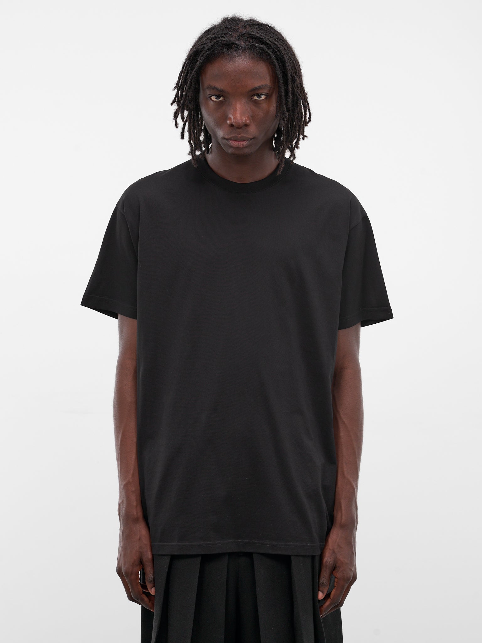 Black Cotton Jersey Tee (T001-C001-BLACK)