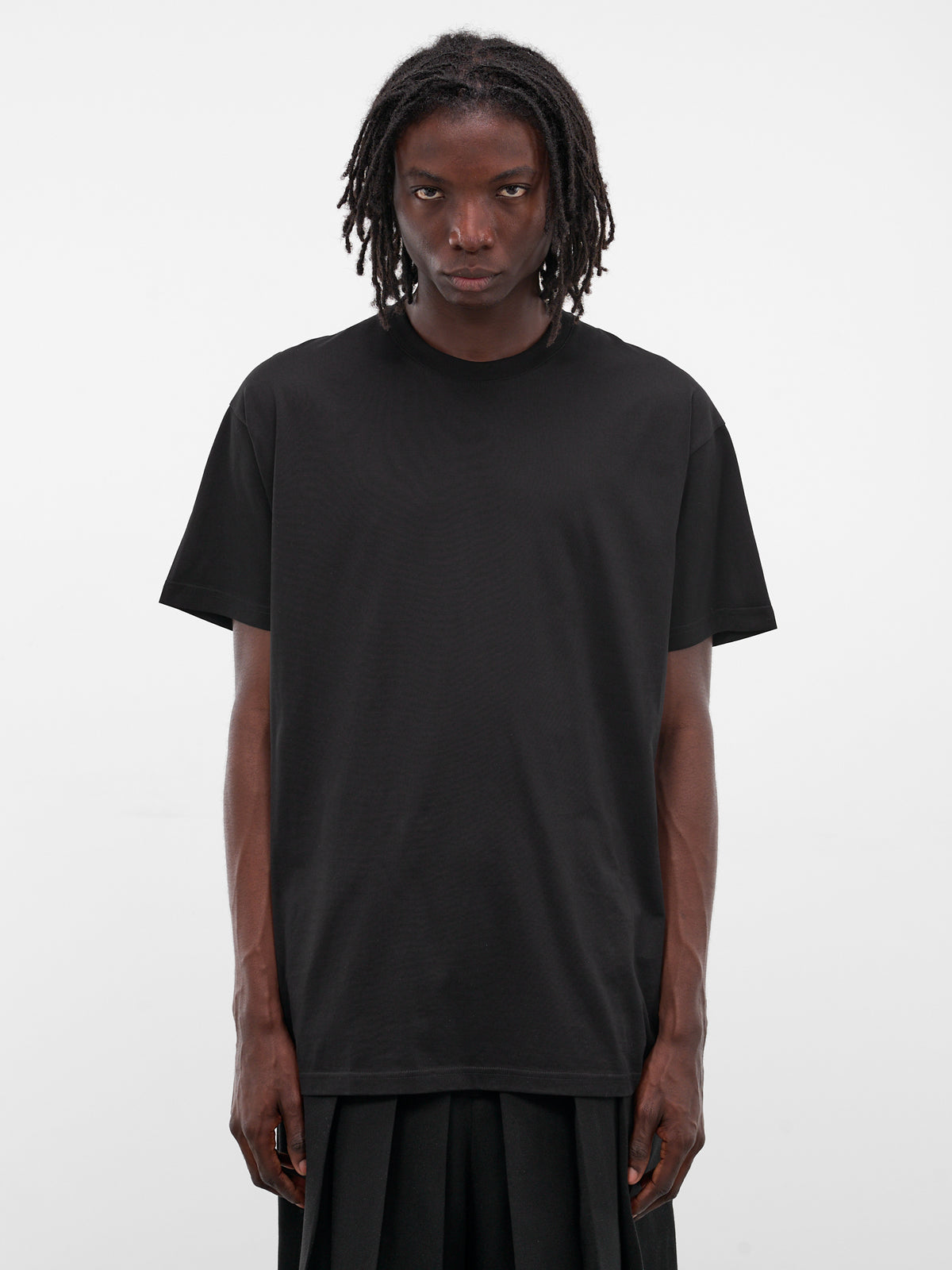 Black Cotton Jersey Tee (T001-C001-BLACK)