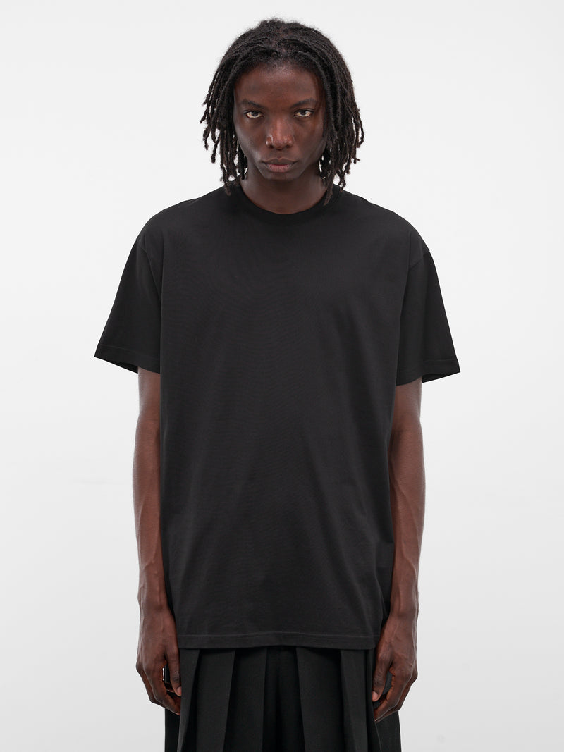 Black Cotton Jersey Tee (T001-C001-BLACK)