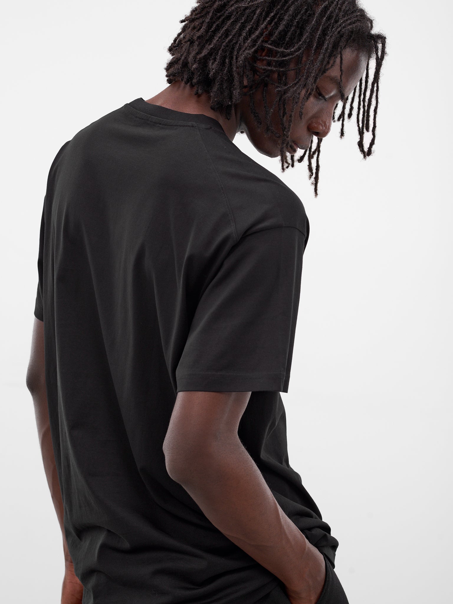 Black Cotton Jersey Tee (T001-C001-BLACK)