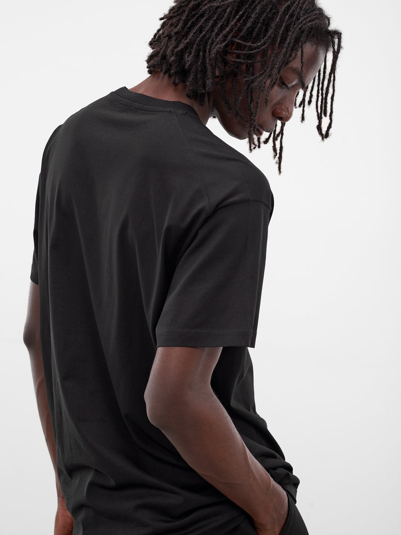 Black Cotton Jersey Tee (T001-C001-BLACK)