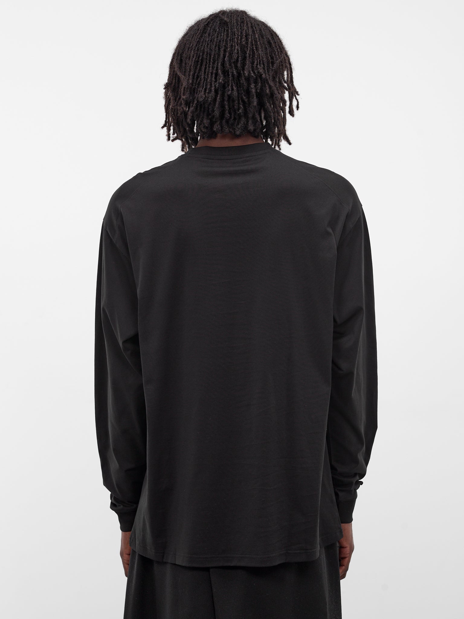 Black Cotton Long Sleeve Tee (T003-C001-BLACK)