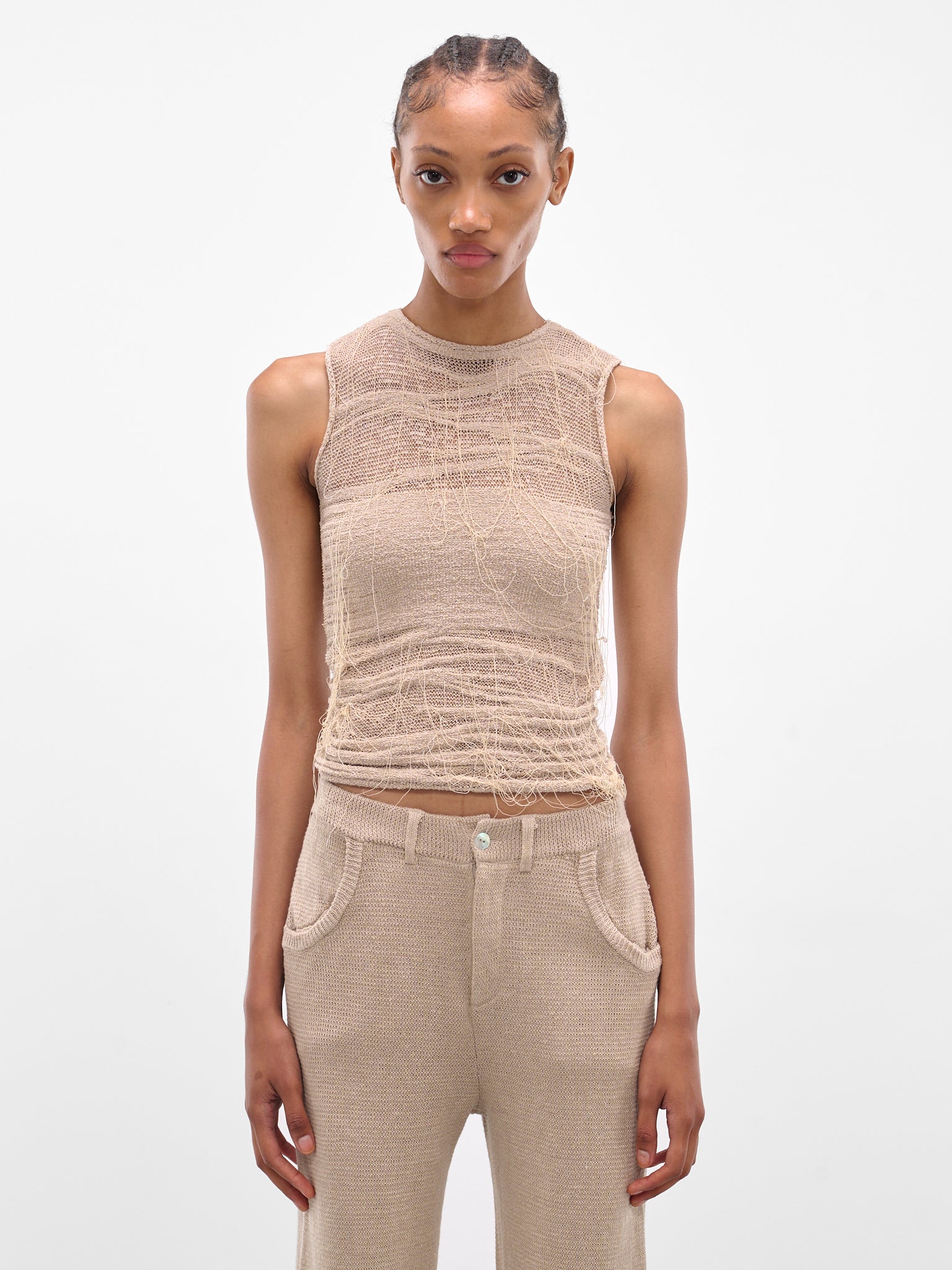 KRYSTAL PANIAGUA Knit Tank Top | H.Lorenzo - front