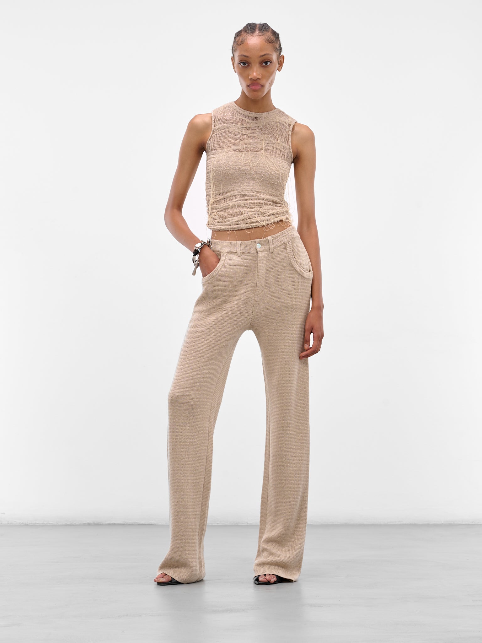 KRYSTAL PANIAGUA Knit Tank Top | H.Lorenzo - styled