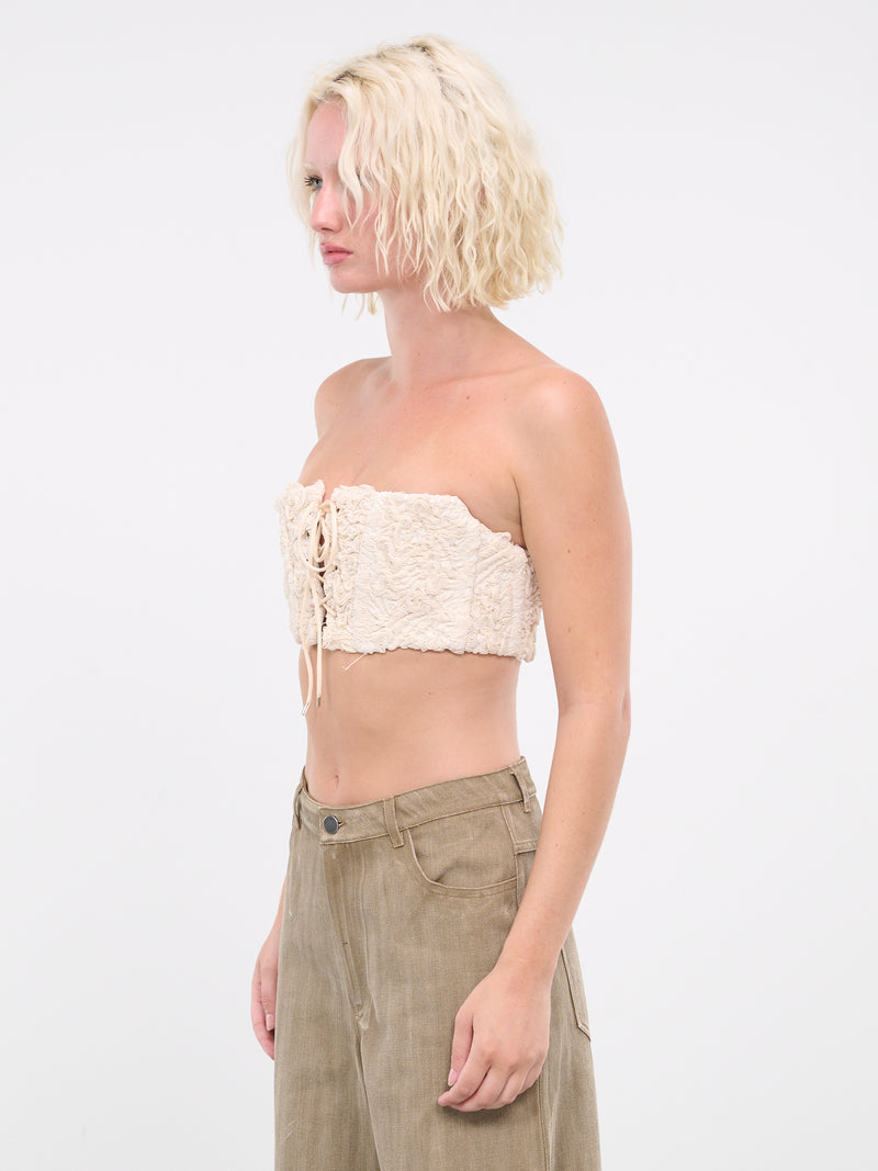 Laced Corset Brassiere (T010-CREAM)