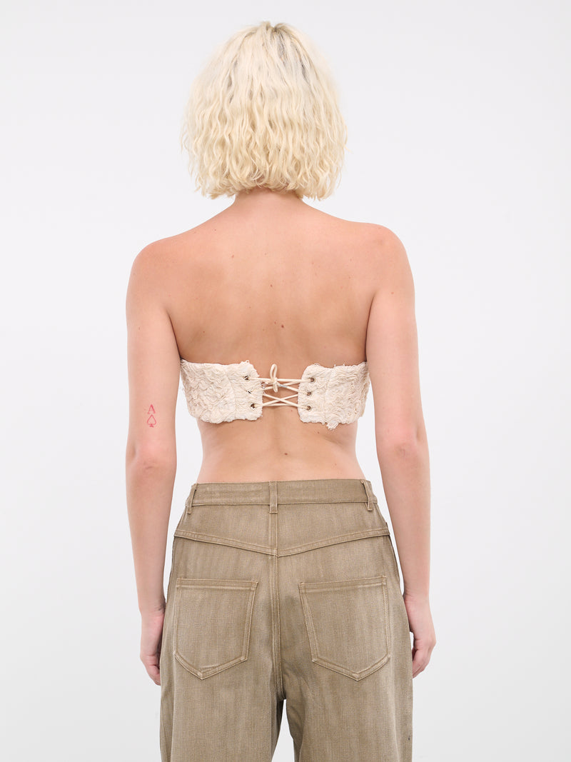 Laced Corset Brassiere (T010-CREAM)