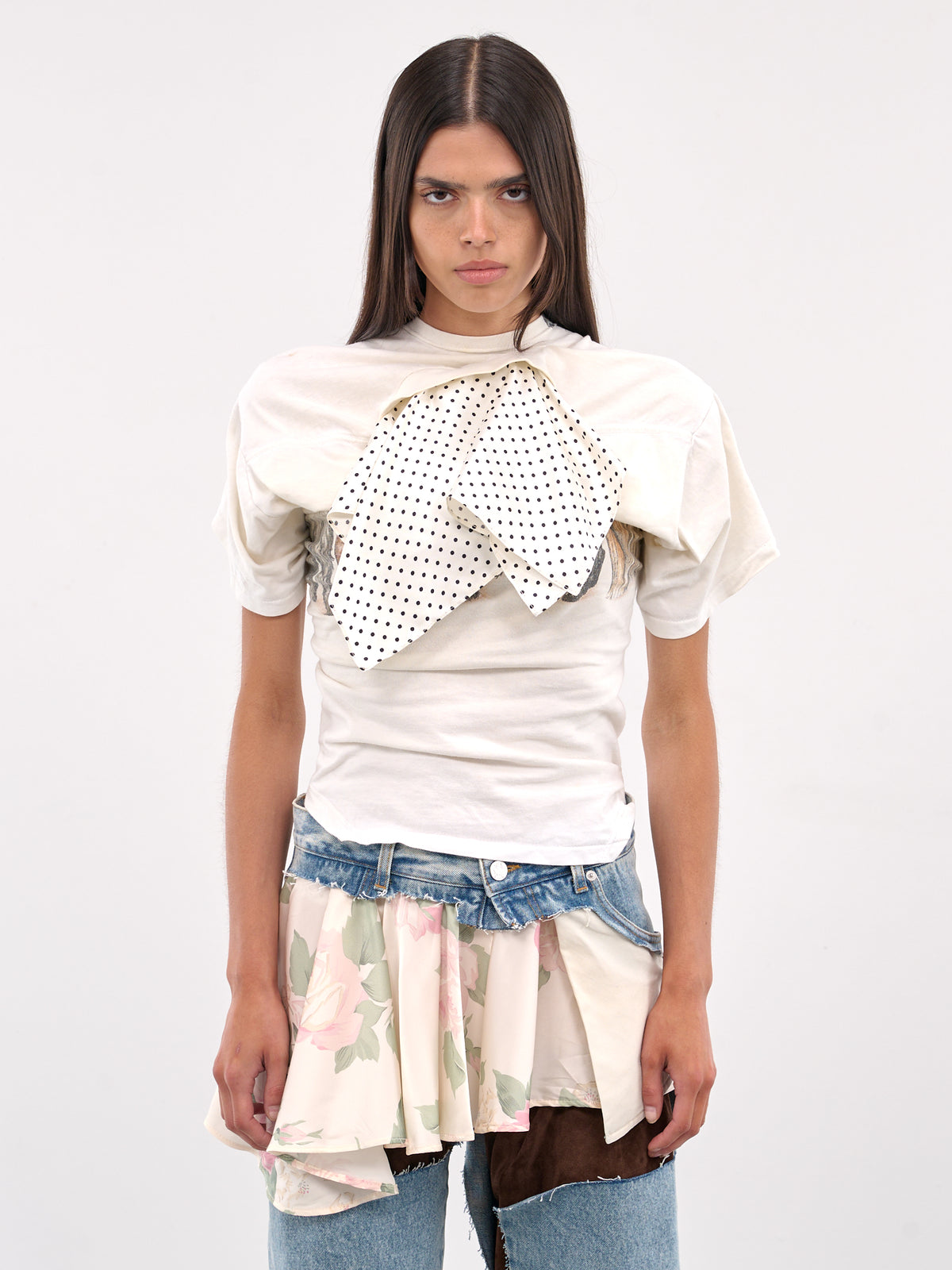 Twisted Foulard Tee (T010-MULTI)