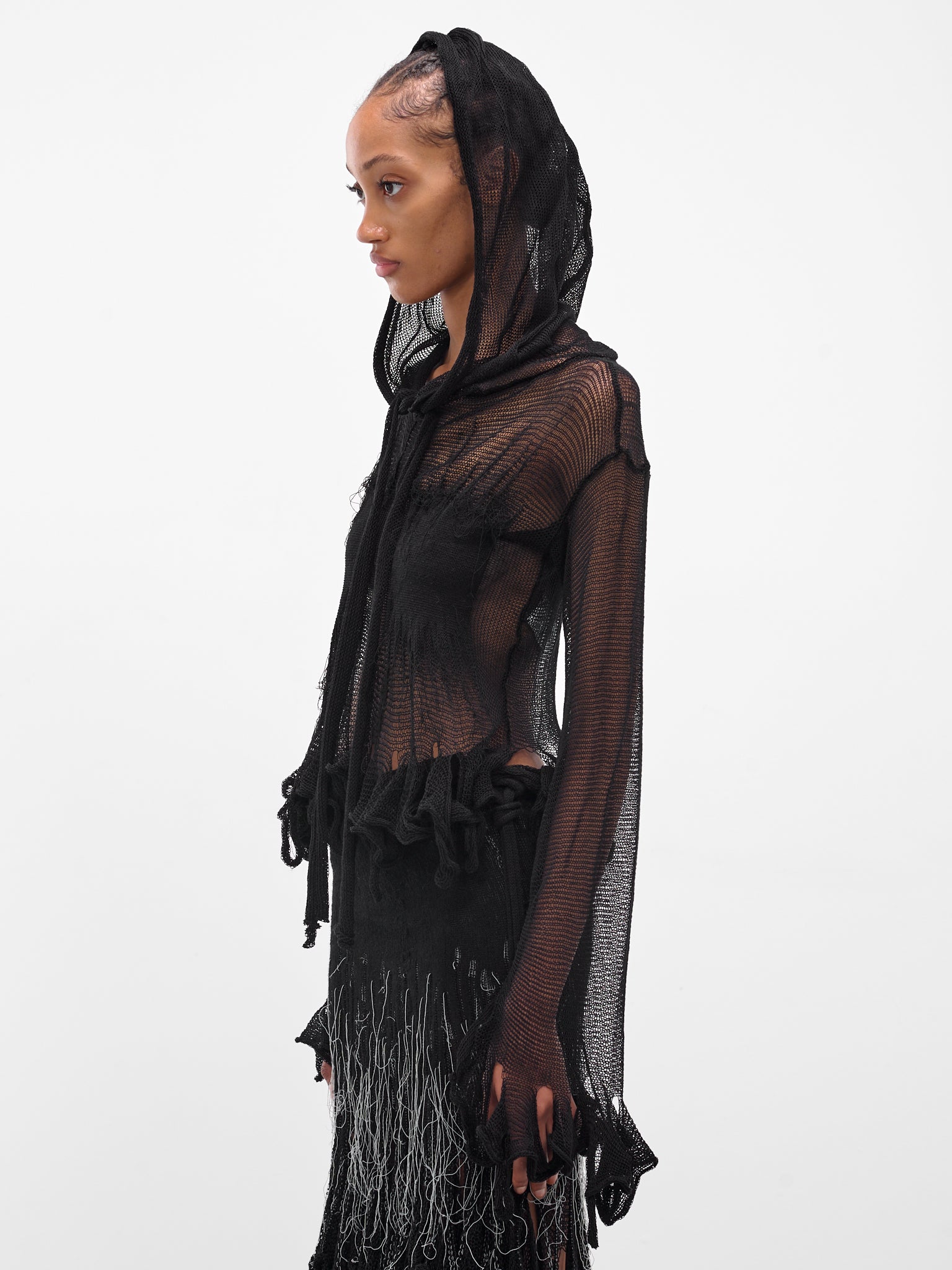 KRYSTAL PANIAGUA Knit Hoodie | H.Lorenzo - side