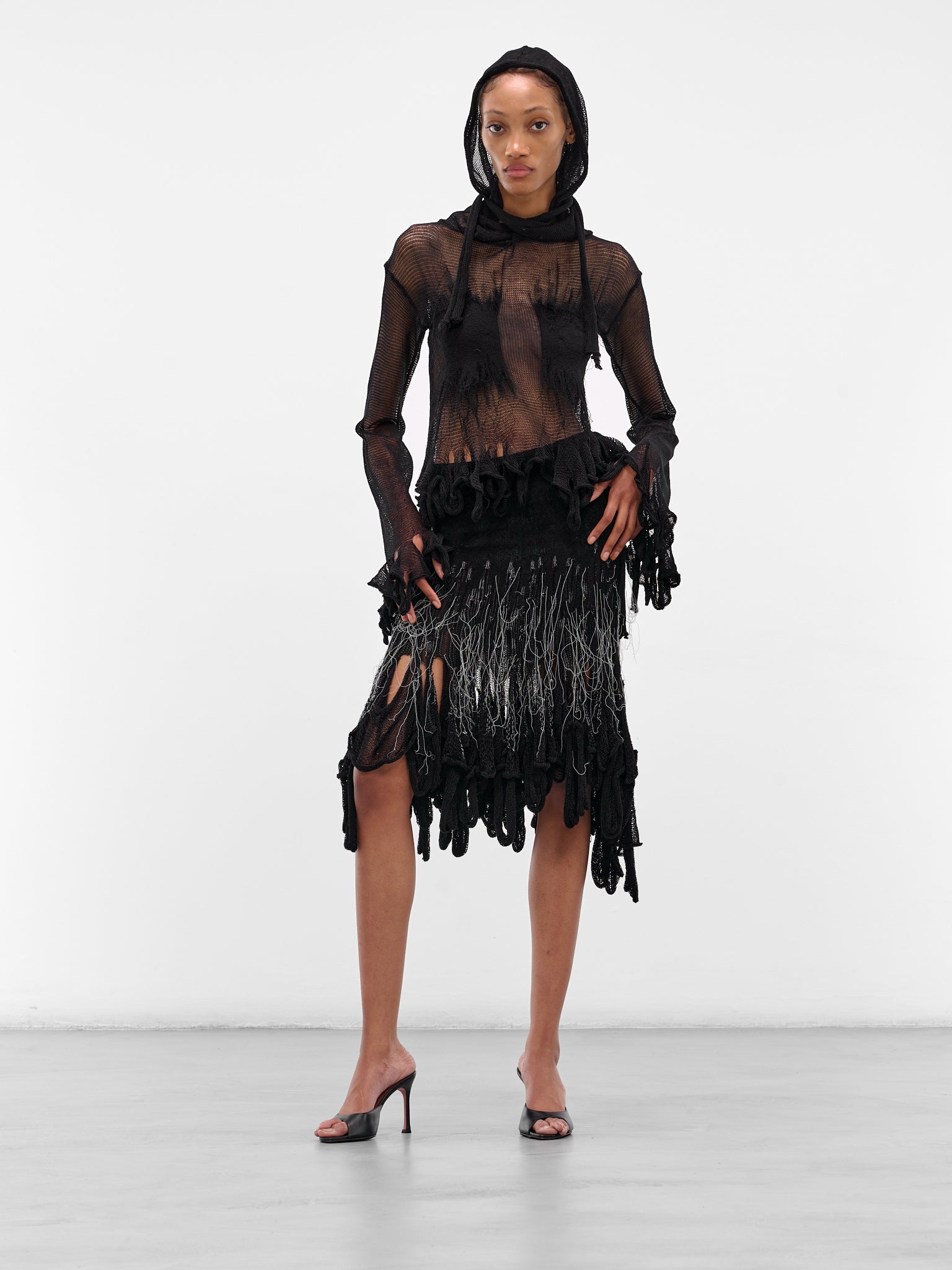 KRYSTAL PANIAGUA Knit Swiggle Skirt | H.Lorenzo - styled