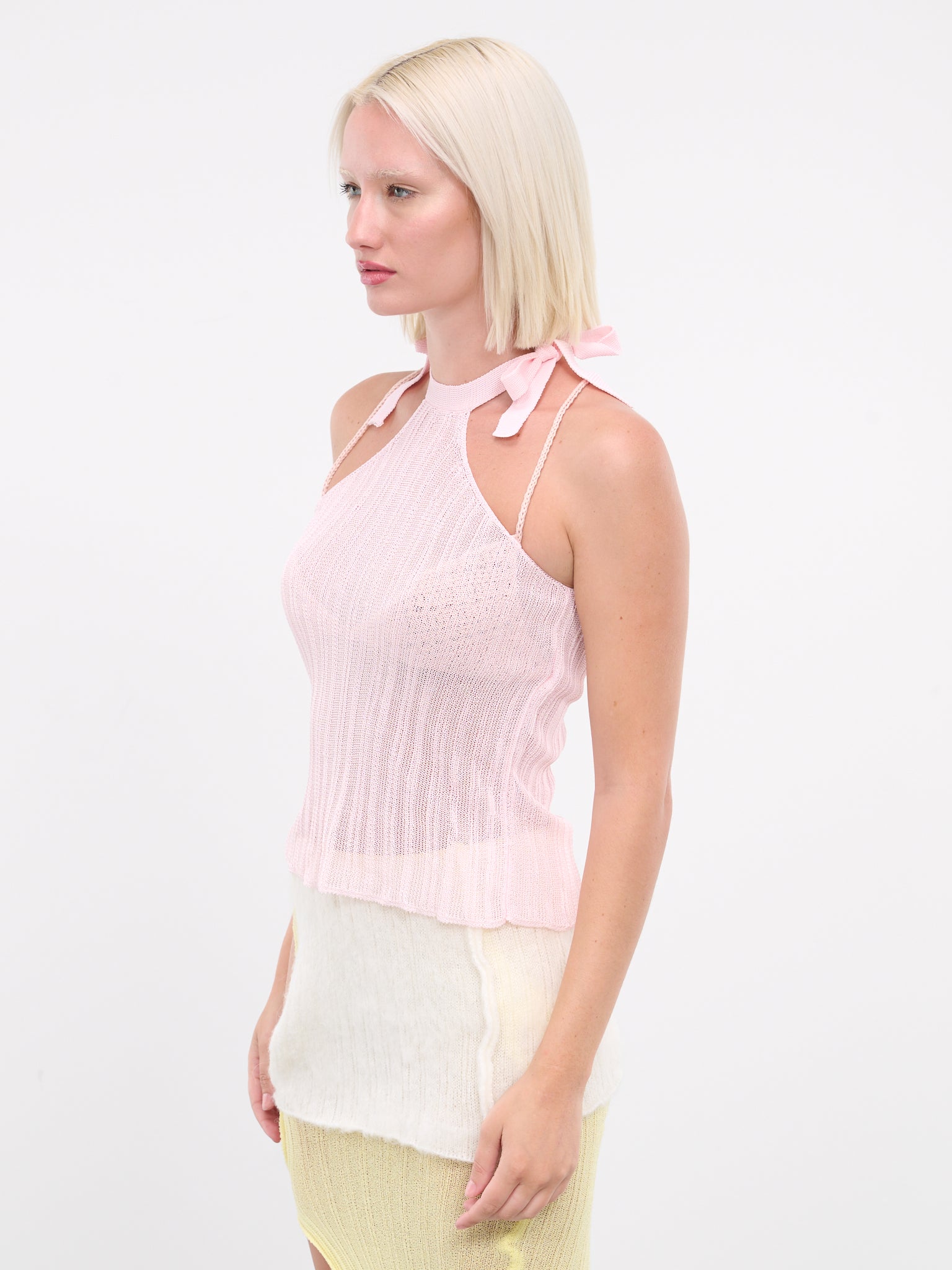Sheer Knit Top (T0202-PINK)