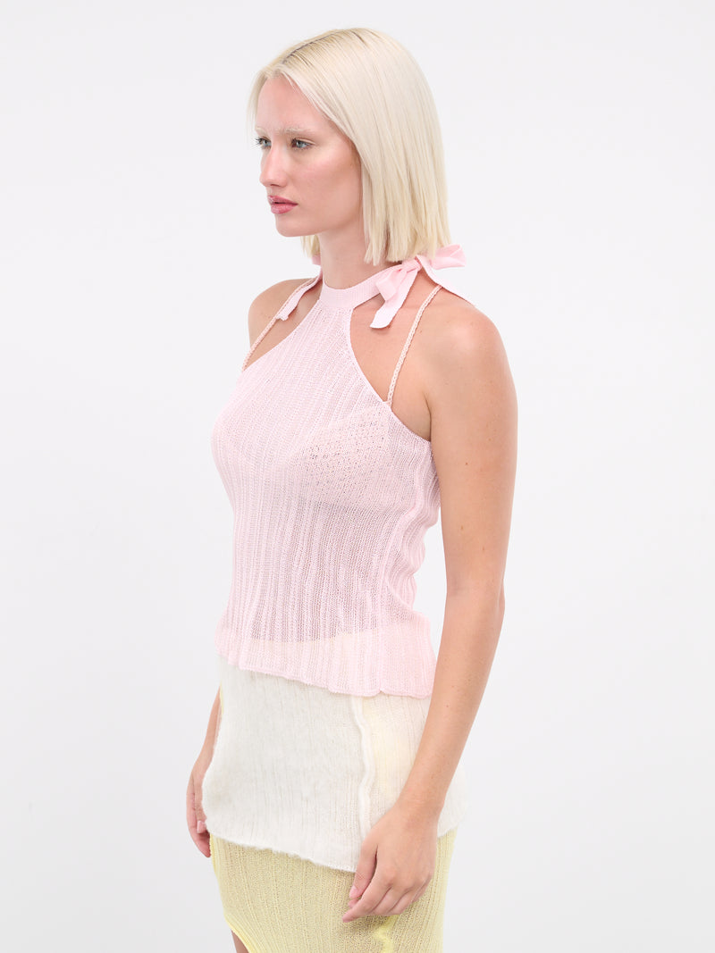 Sheer Knit Top (T0202-PINK)