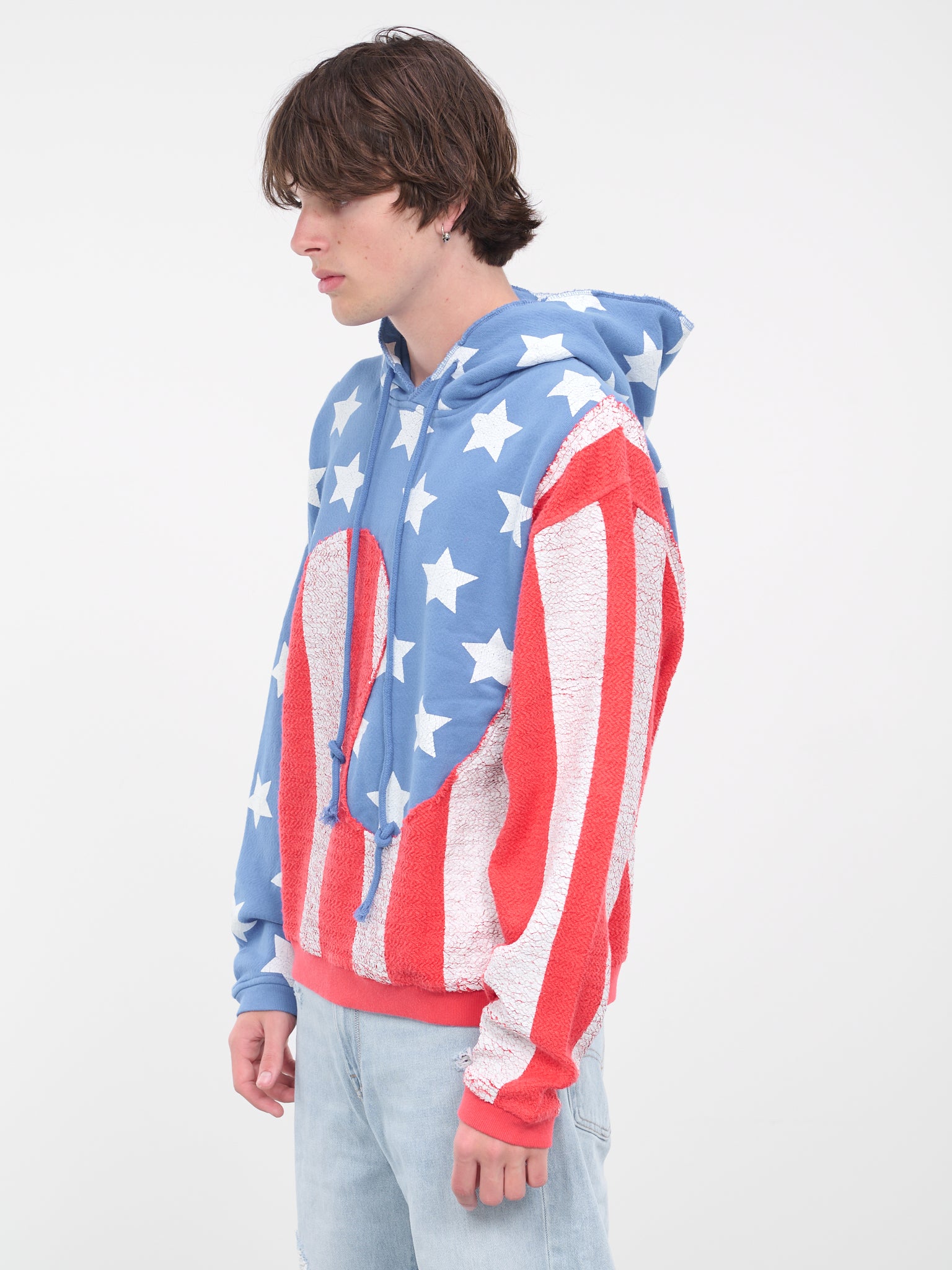 Stars And Stripes Swirl Hoodie (T022-BLUE)