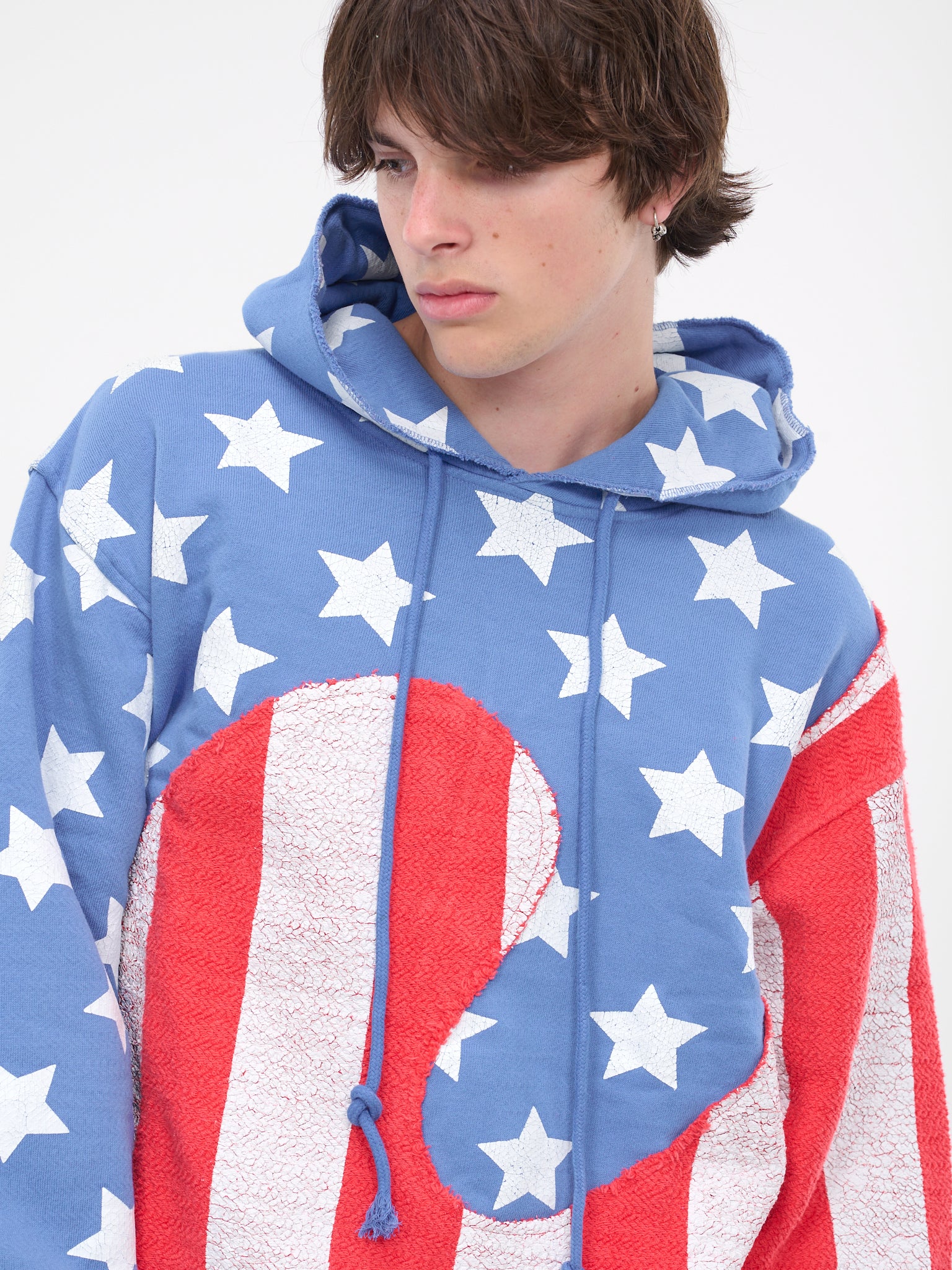 Stars And Stripes Swirl Hoodie (T022-BLUE)