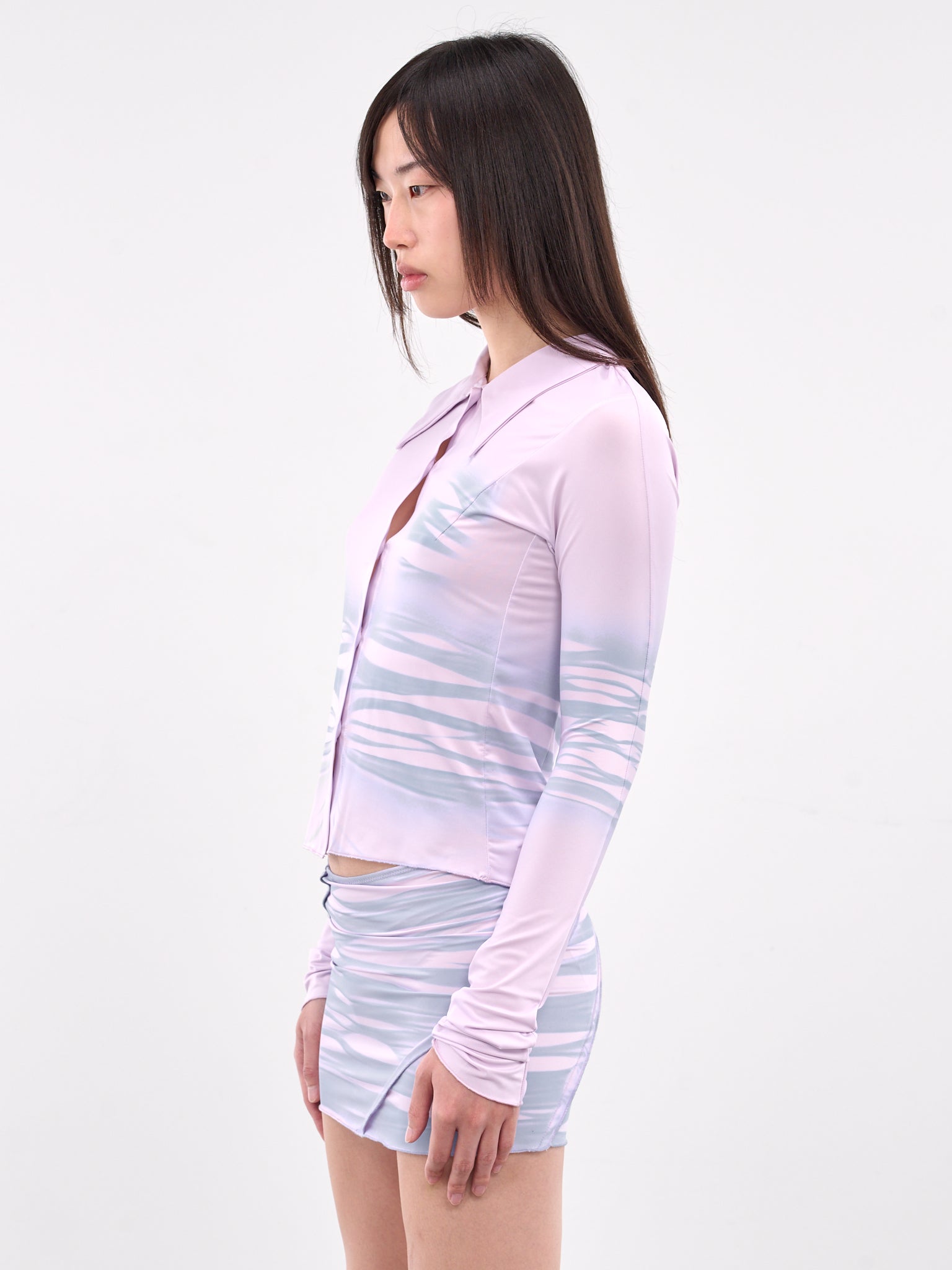 Printed Shirt (T03-1-LAVENDER-FOG)