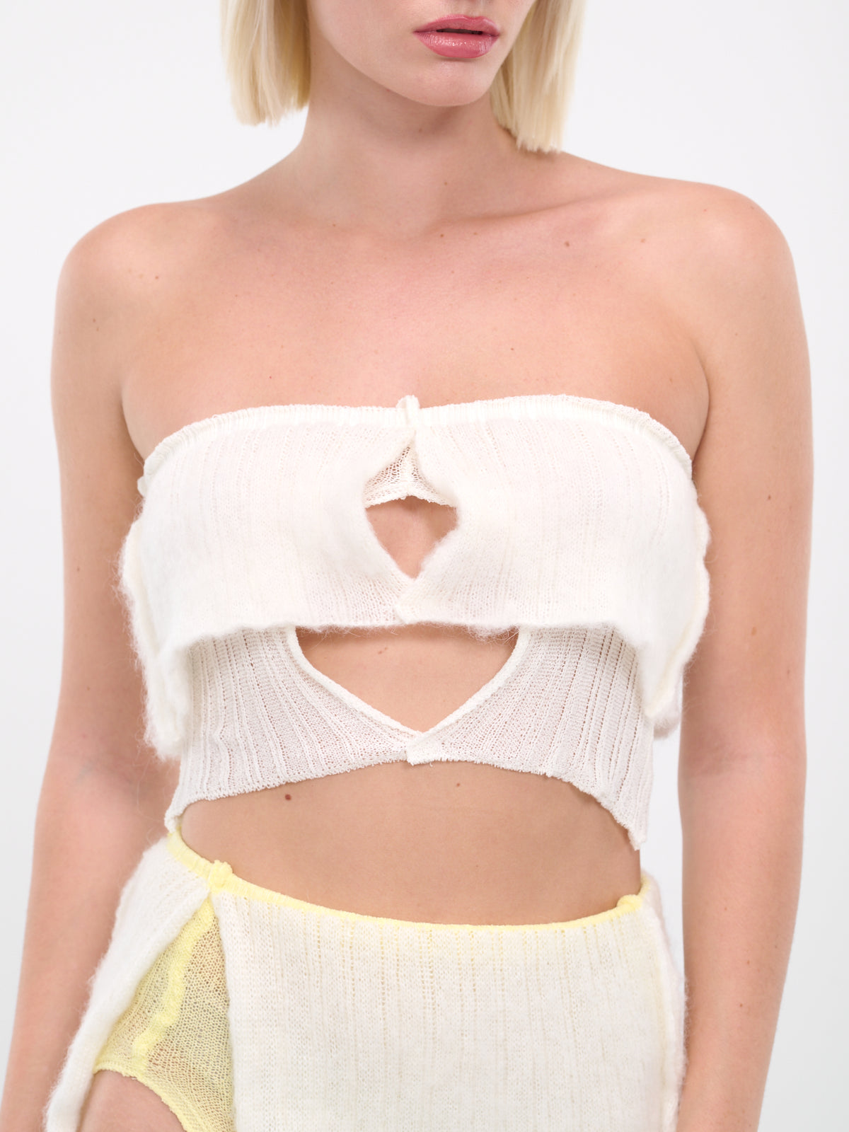 Layered Knit Top (T0302-WHITE)