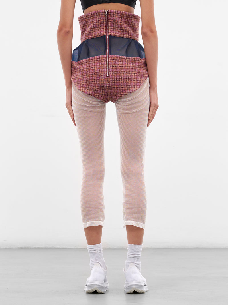 Lauterbach Tweed-Mesh Micro Shorts (T04-11-ROSEWOOD-TWEED)