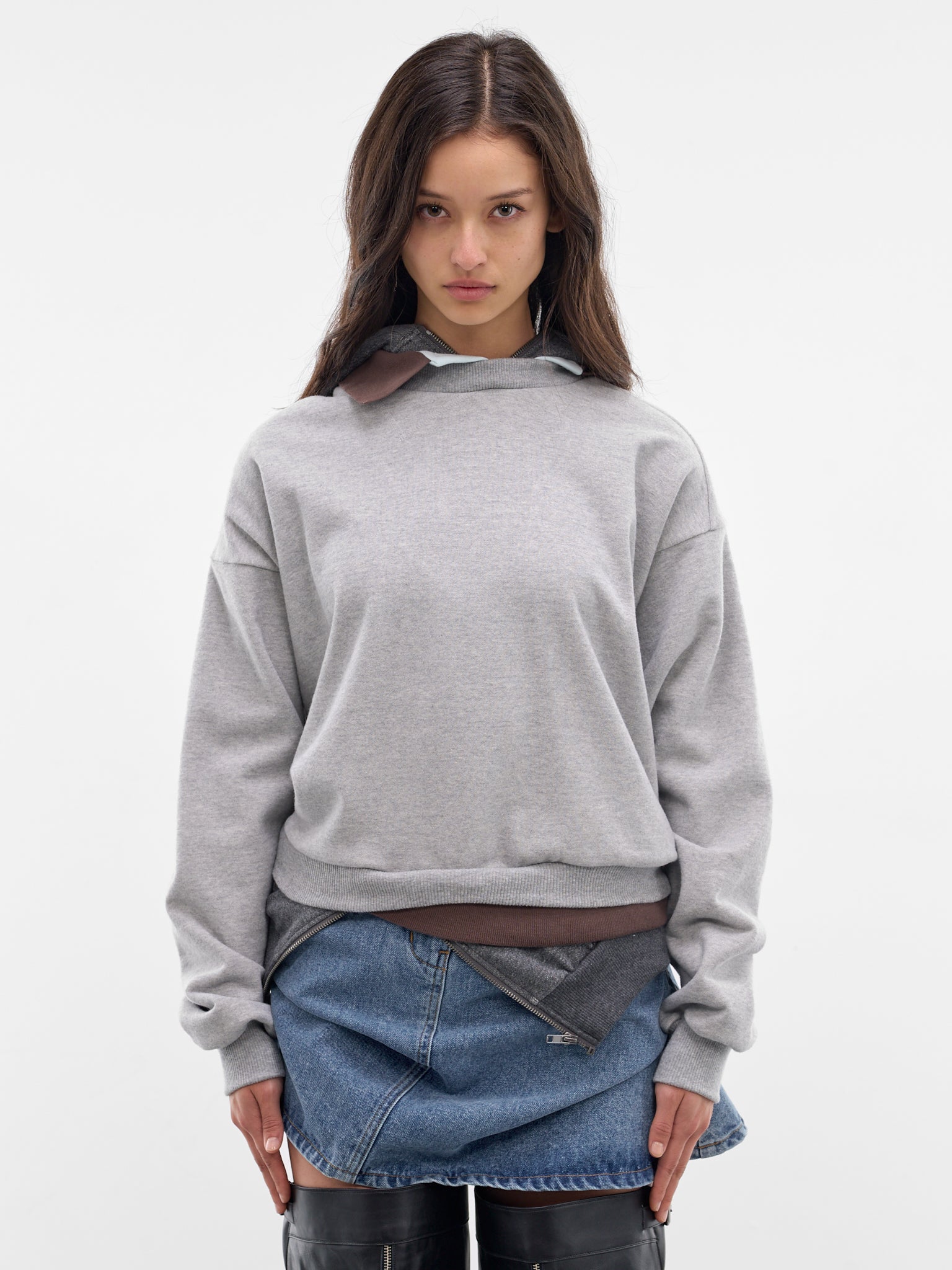 August Barron Layered Sweatshirt | H.Lorenzo - front
