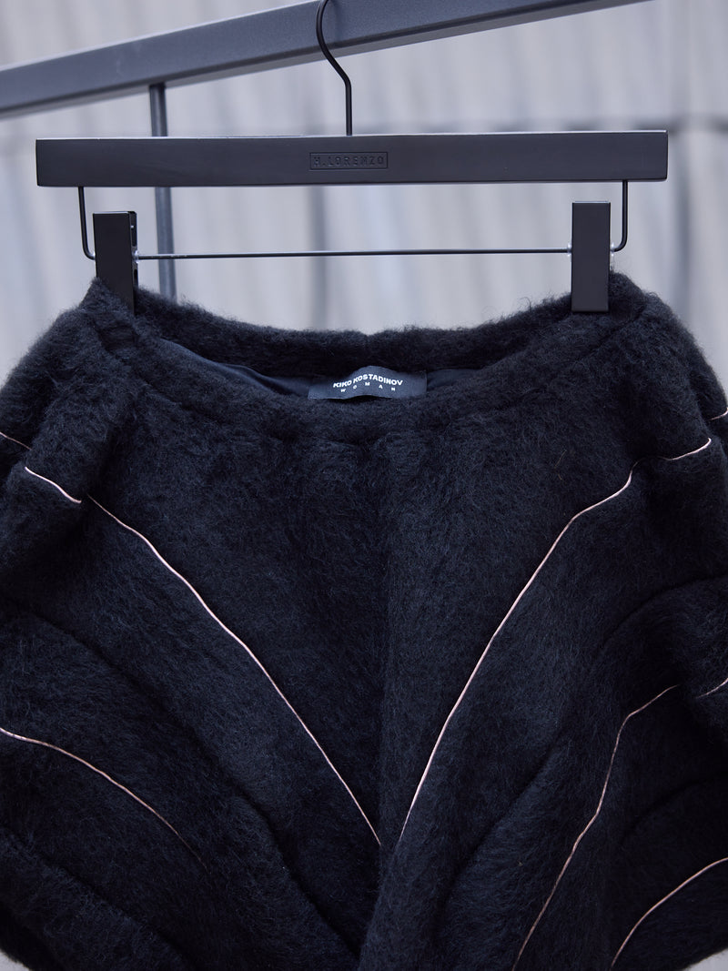 Black Layered Hawkbill Trousers (T06-14-MIST-BLACK)