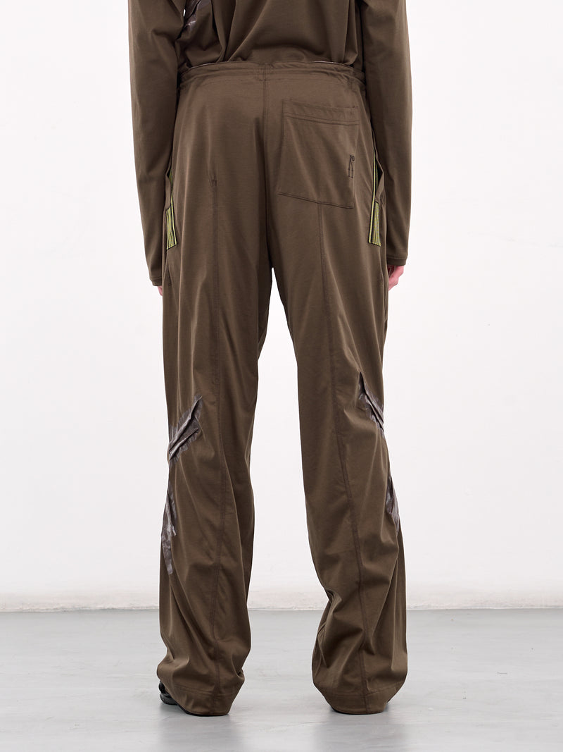 Alec K-Dart Jersey Trousers (T07-27-BROWN-BLACK-GREEN-STRIP)