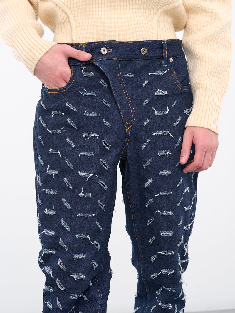 Slashed Jeans (T07-BLUE)