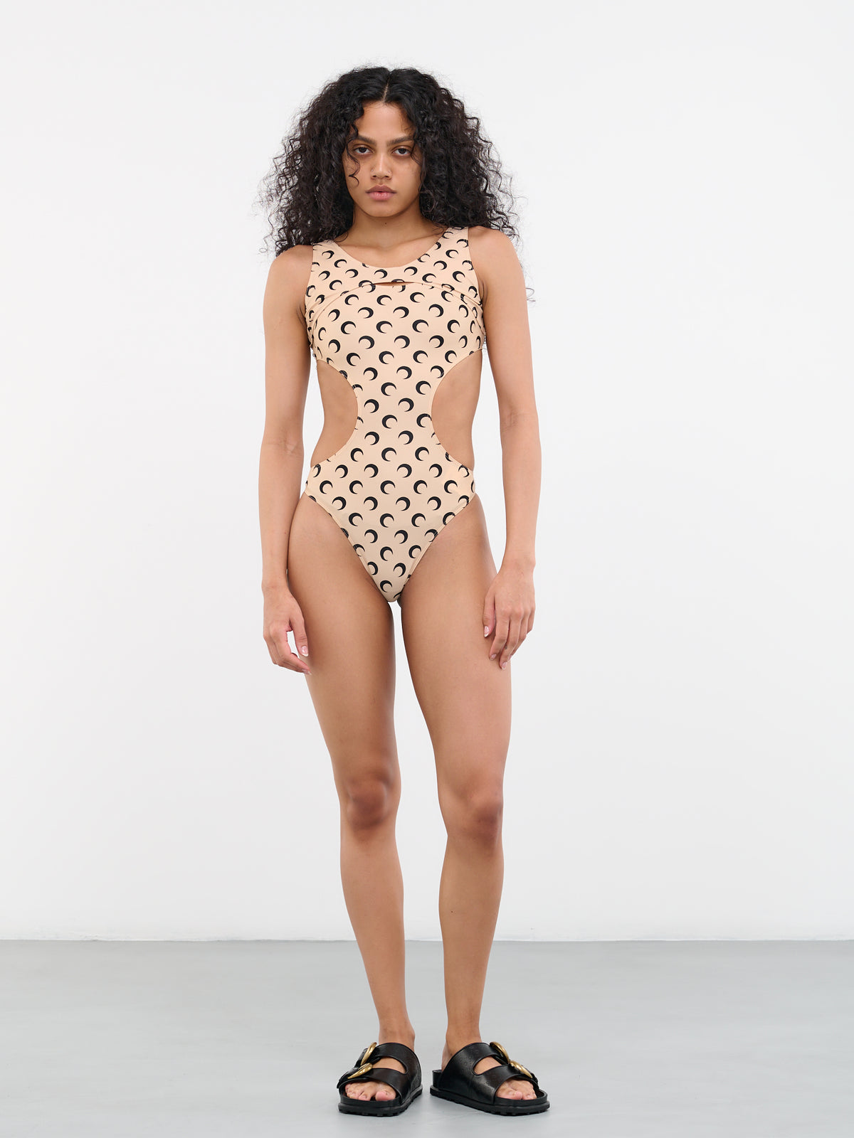 One-Piece Swimsuit (T345W-JERPA0004-TAN)