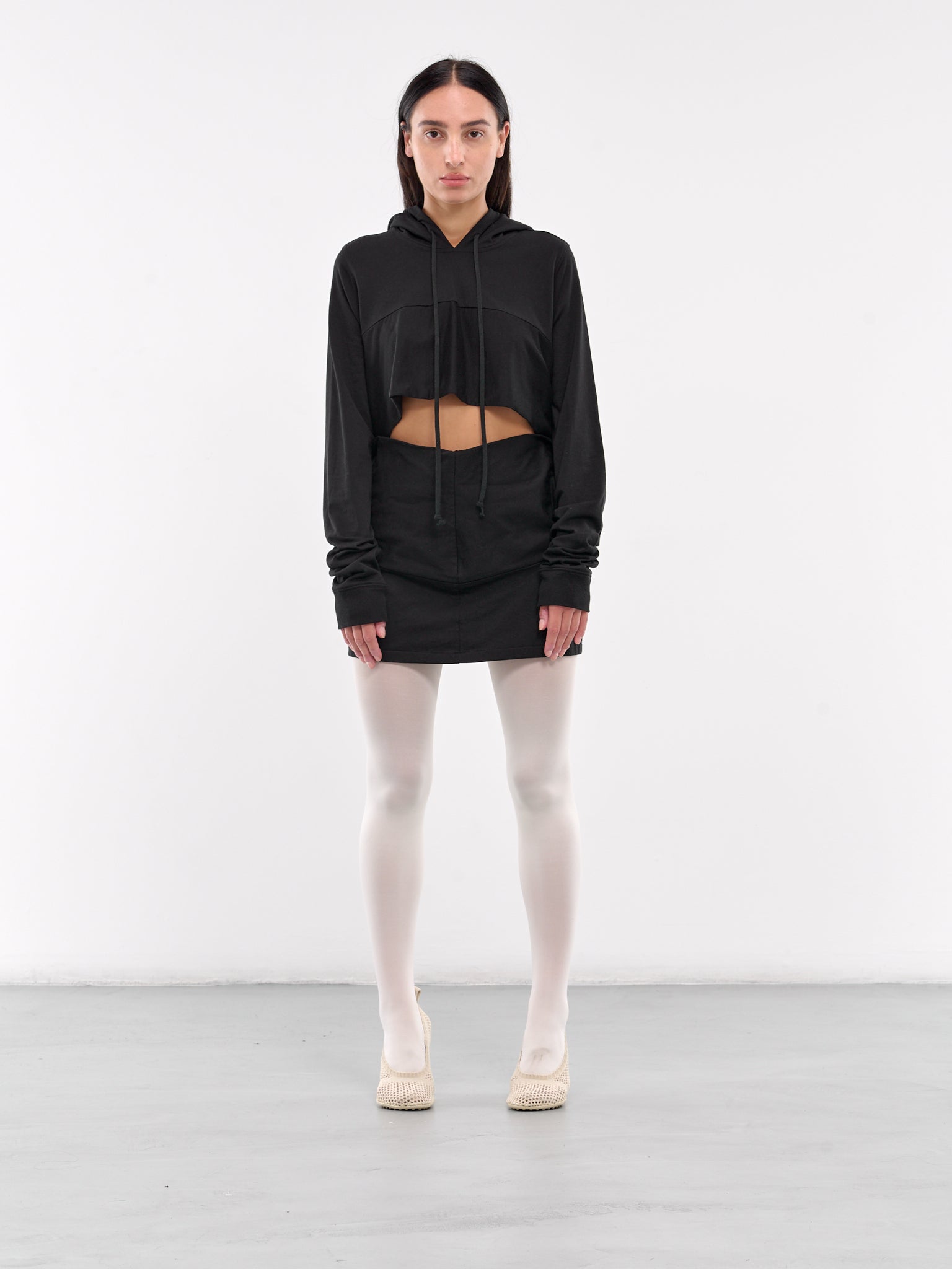 black hoodie dress SYNECDOCHE