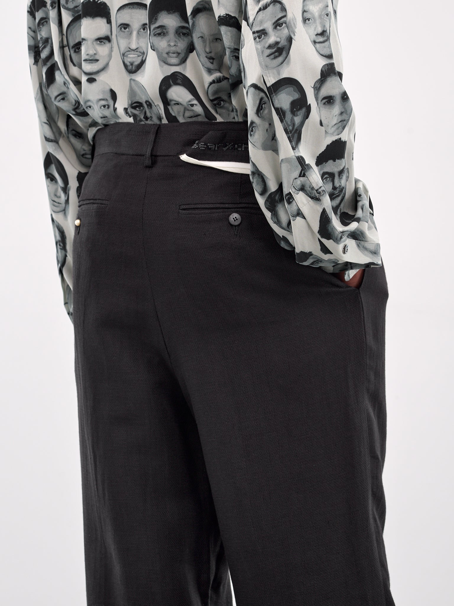 Deconstructed Waistband Trousers (T68022110-LU10-BLACK)