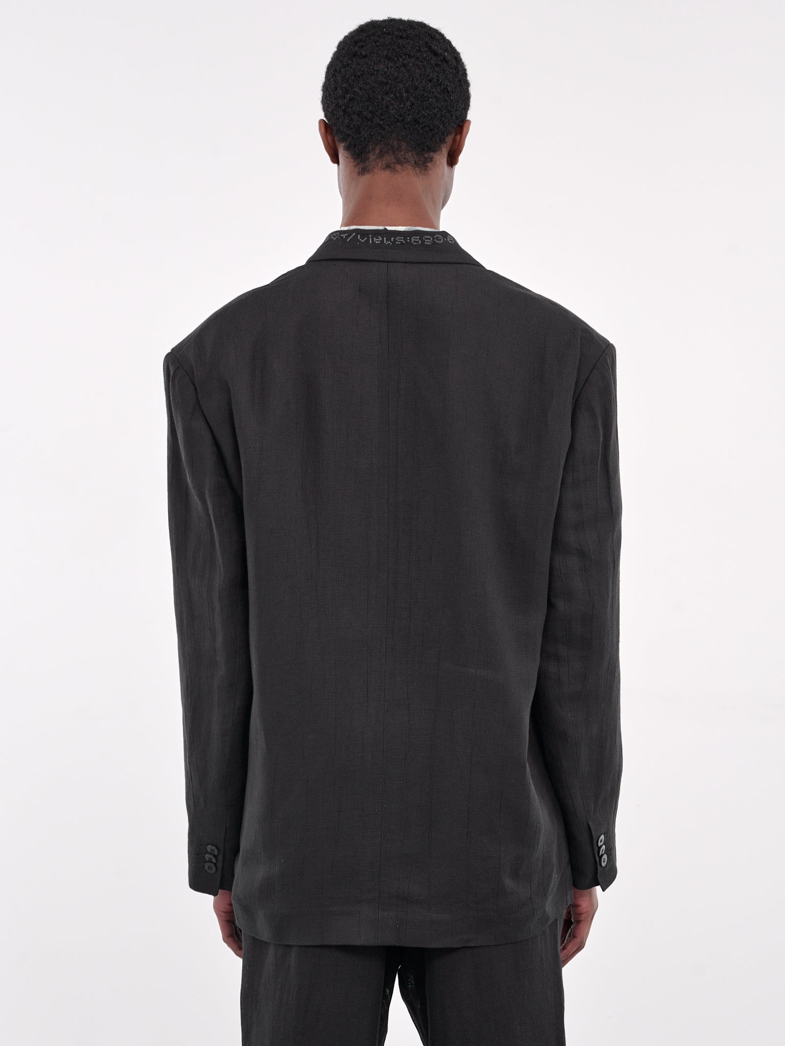 Double-Breasted Blazer (T78016910-LU10-BLACK)