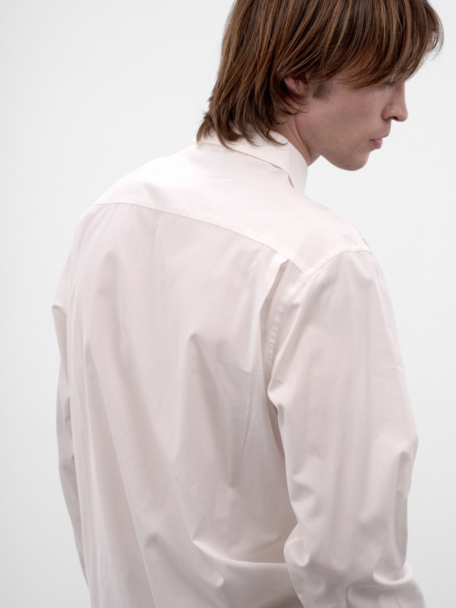 White Cotton Textured Shirt (TA26AW-SH046-WHITE)