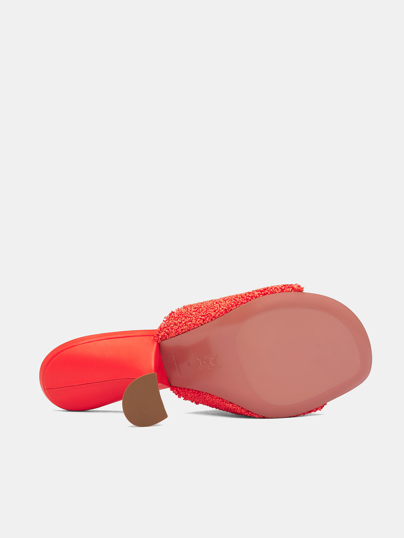 Oragne Raffia Taylor 90 Slippers (TAYLOR-RAFFIA-TANGERINE)