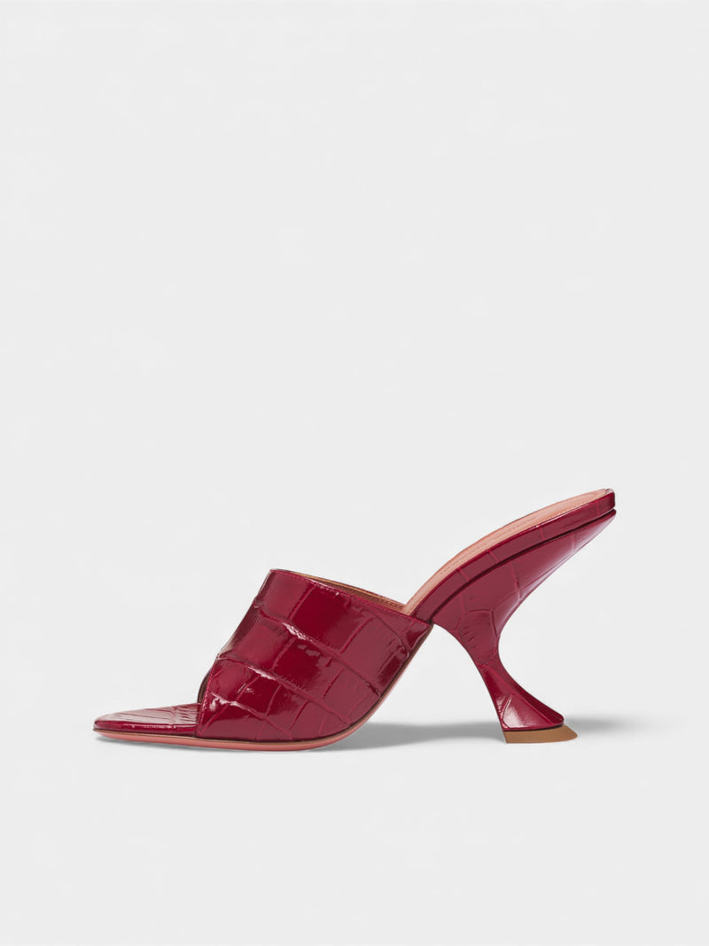 Croc-Embossed Leather Taylor Slippers (TAYLOR-SLIPPER-90-TERRACOTTA-C)