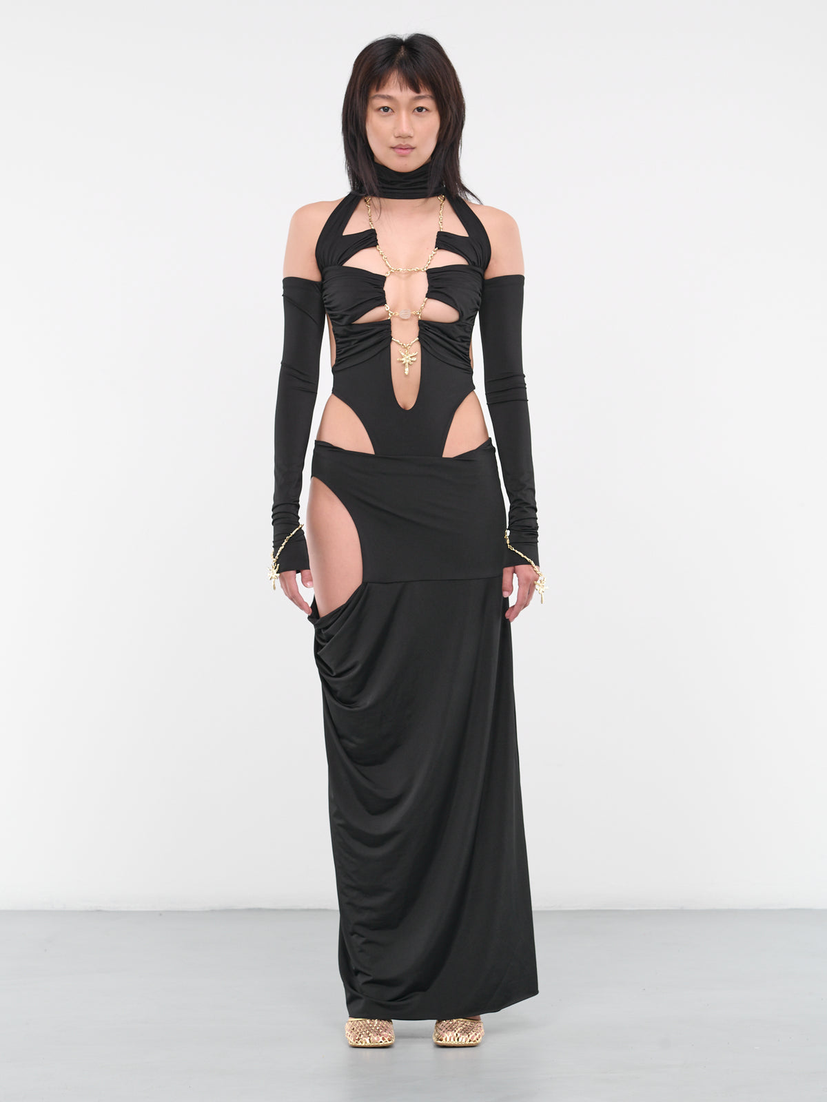 Temptress Charm Maxi Dress (TEMPTRESS-BLACK)