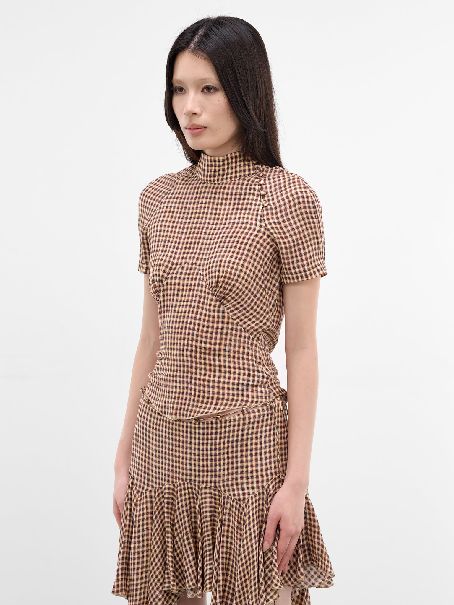 Beige Tess Plaid Top (TESBL0PL-PLAID)