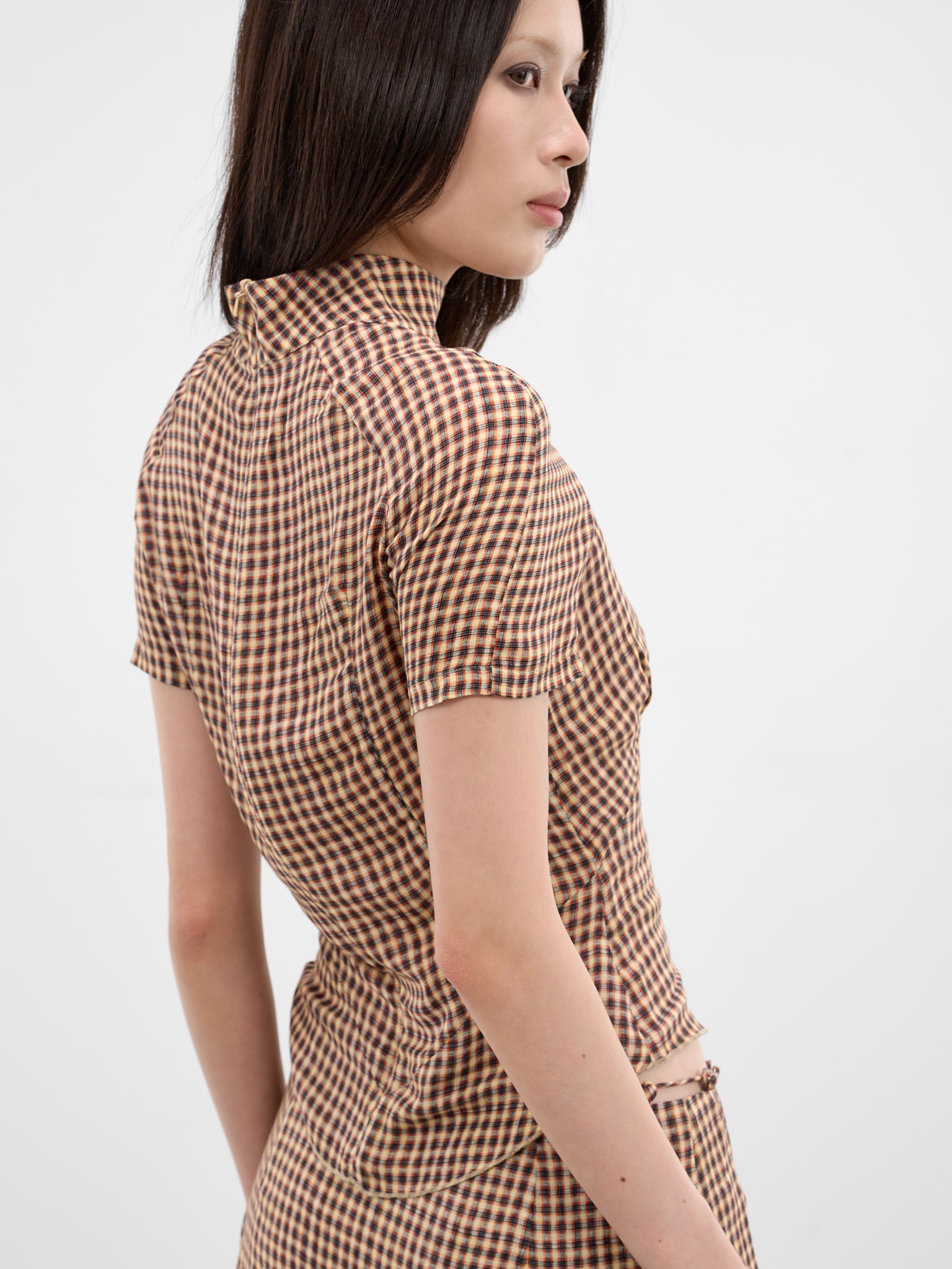 Beige Tess Plaid Top (TESBL0PL-PLAID)