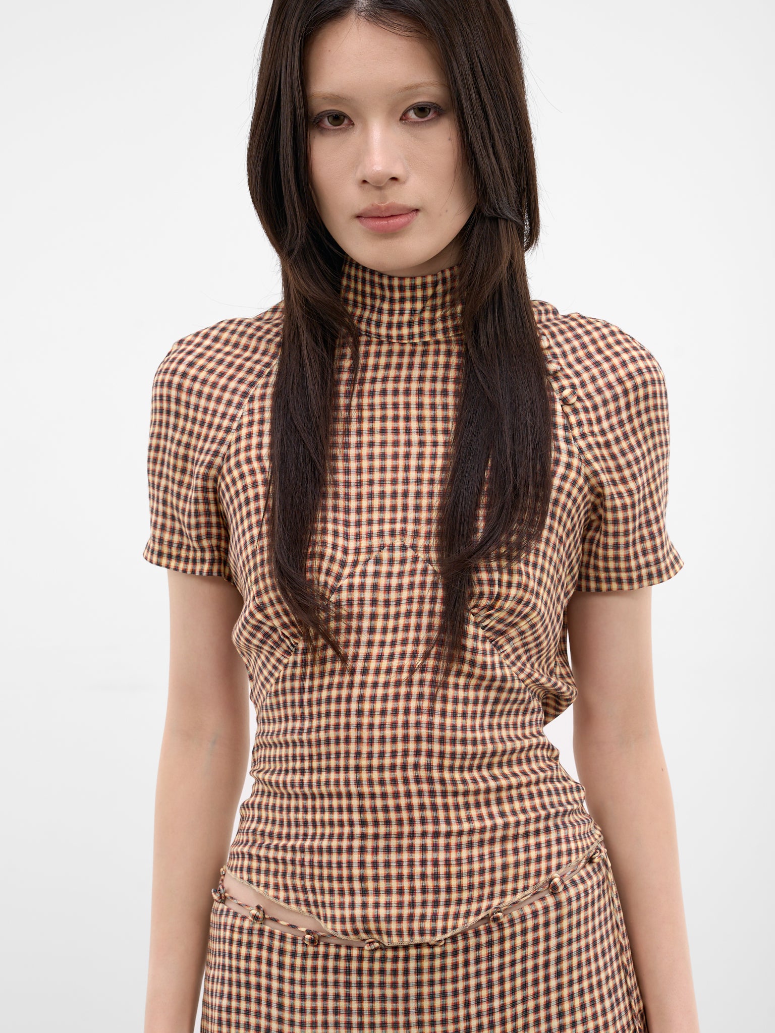 Beige Tess Plaid Top (TESBL0PL-PLAID)