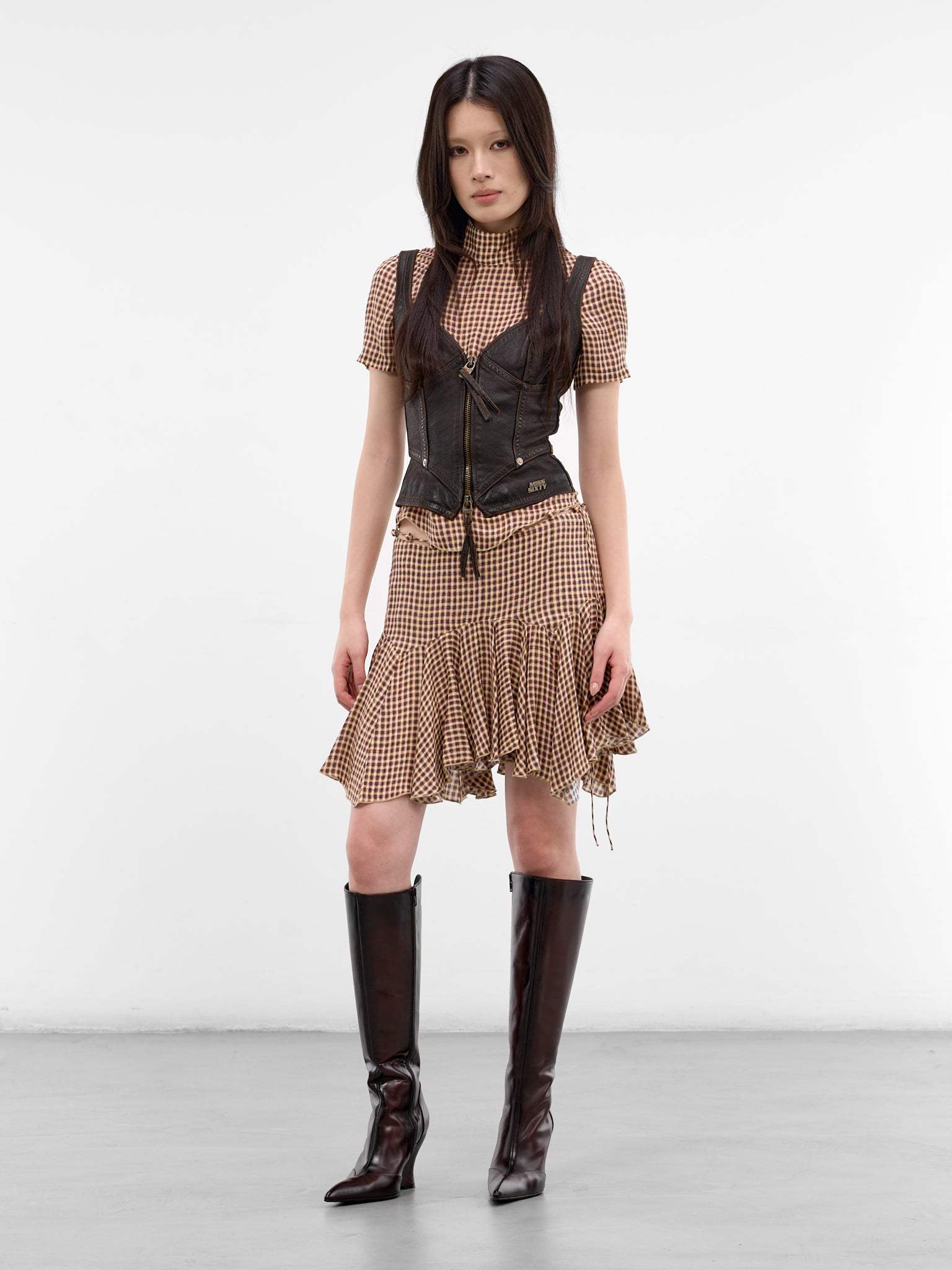 Beige Tess Plaid Top (TESBL0PL-PLAID)