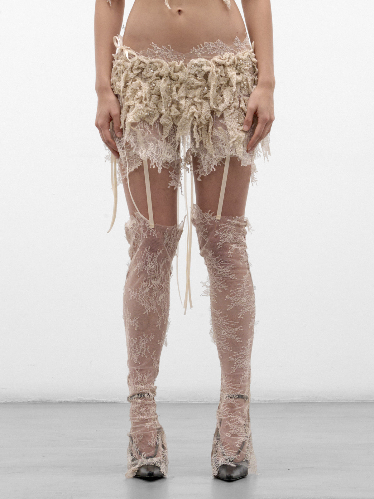 Cream The Consort Leg Warmers (THE-CONSORT-LEG-WARMERS-LT-CRE)