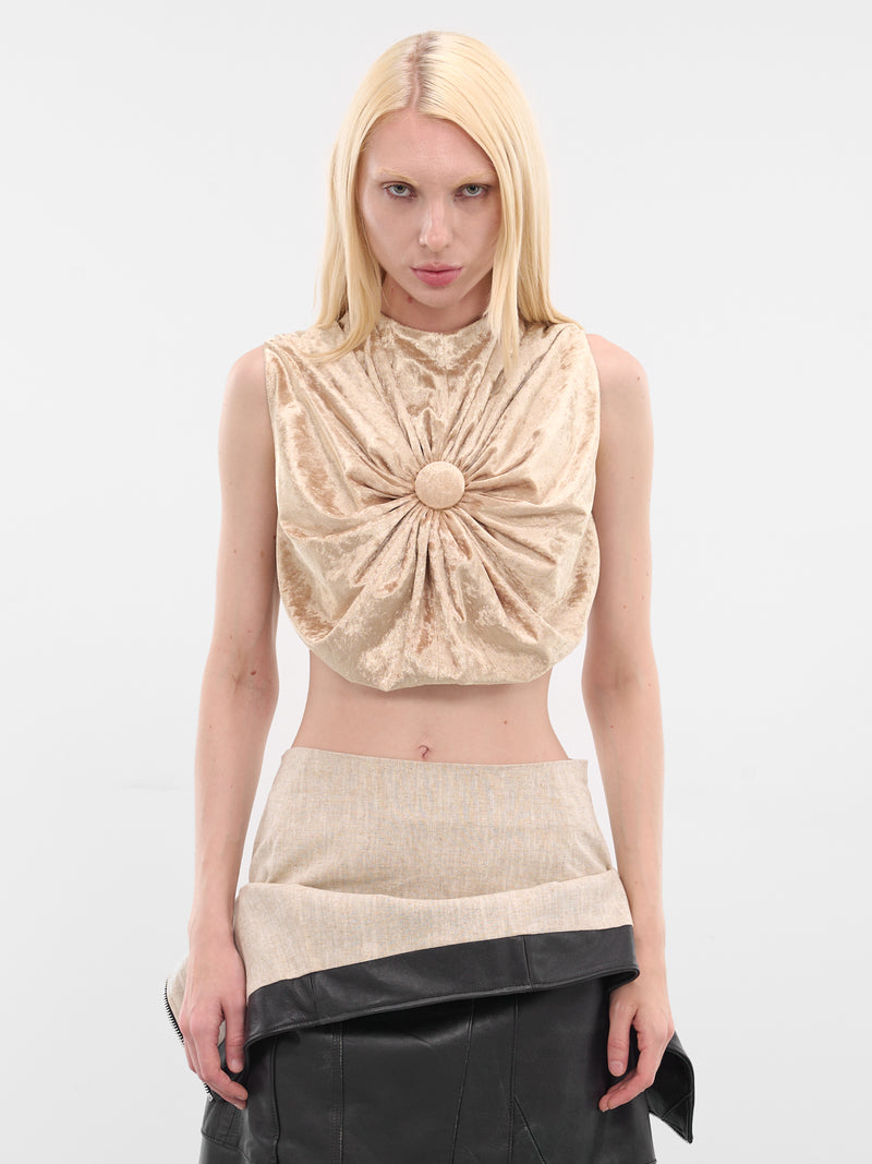 Tilda Gold Cushion Crop Top (TILDA-GOLD)