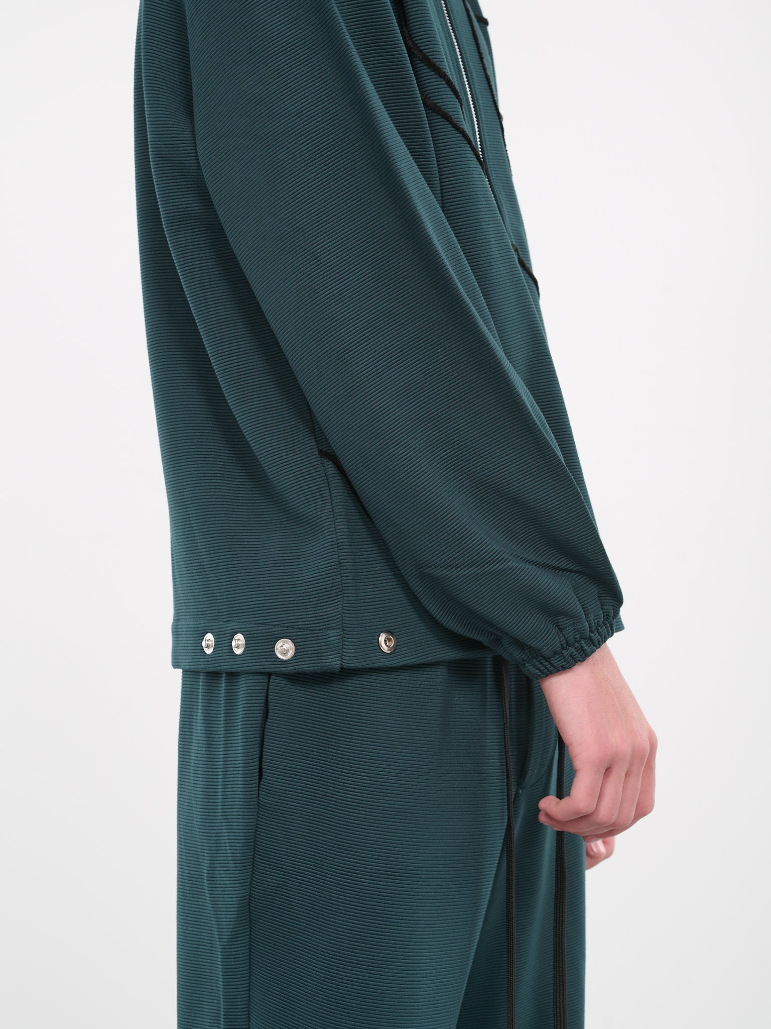 O'Keeffe Embroidered Track Jacket (TJO-01G-OKEEFFE-DARK-GREEN-BLA)