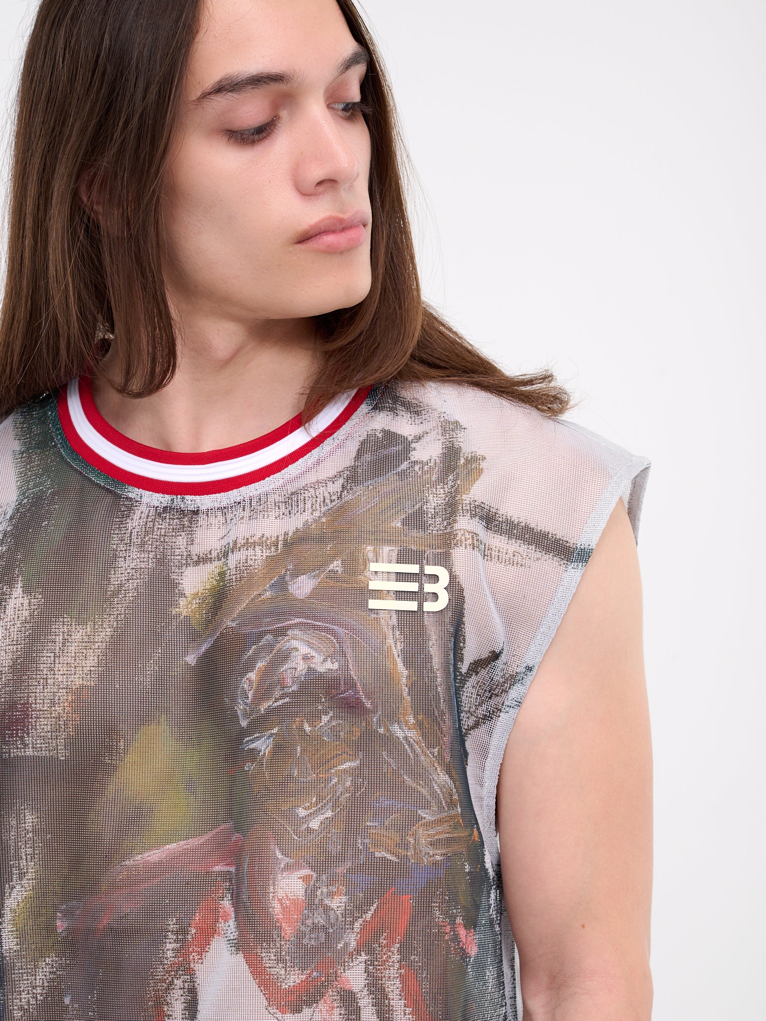 Chauncey Grid Mesh Tank (TK-00-MULTICOLOR)