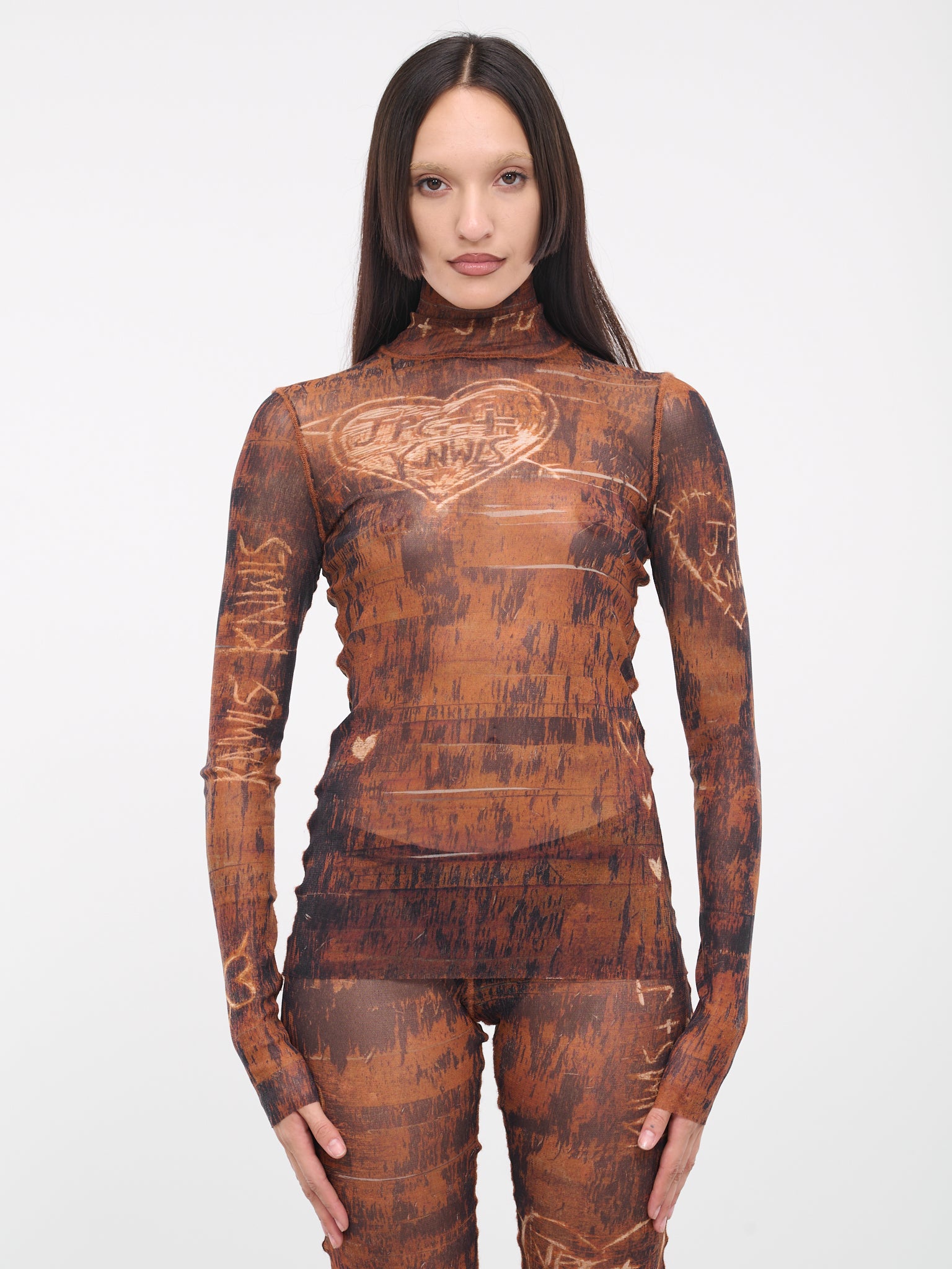 KNWLS Scratch Wood Top (TO093-T534-6003-BROWN-ECRU)