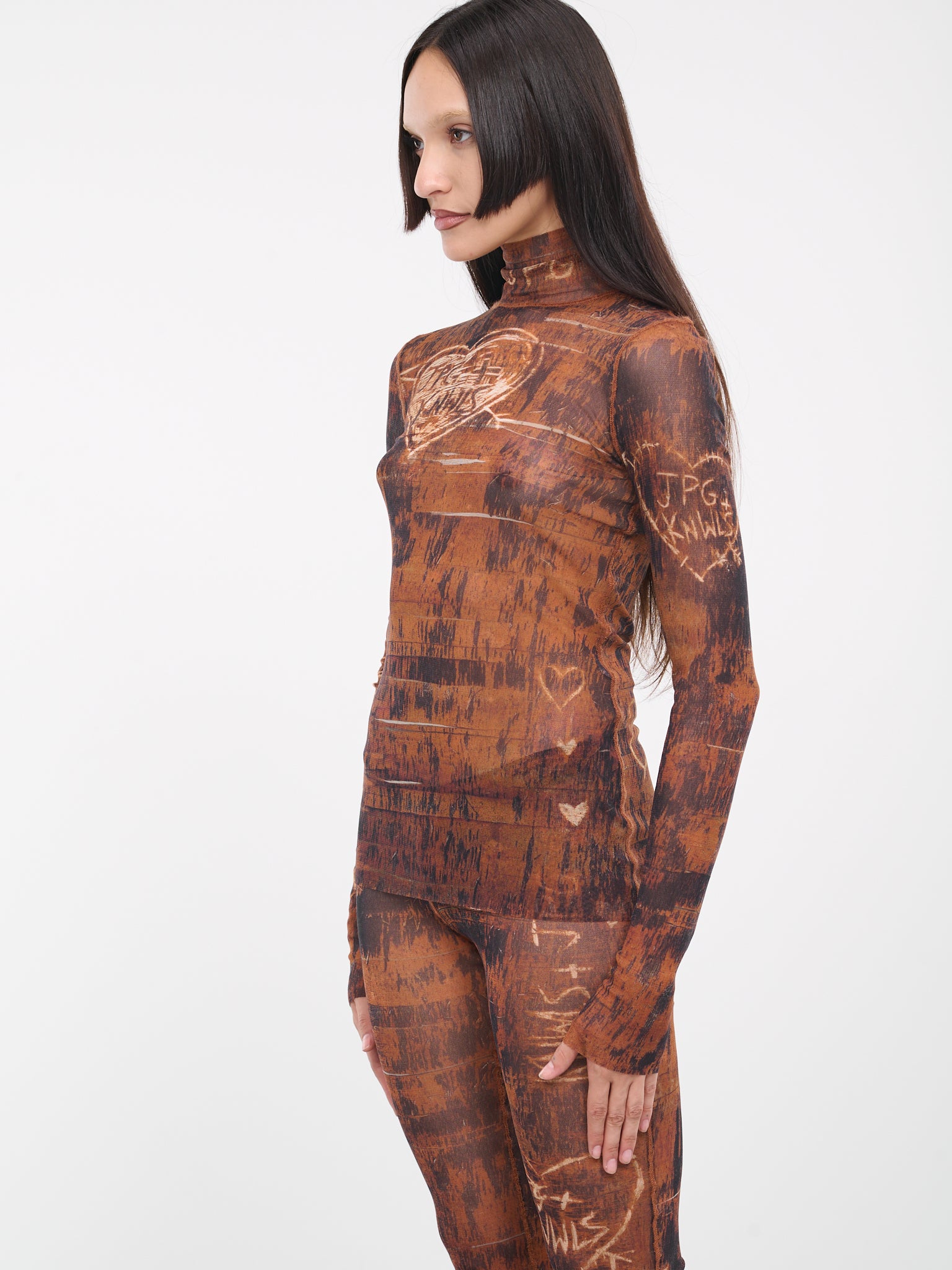 KNWLS Scratch Wood Top (TO093-T534-6003-BROWN-ECRU)