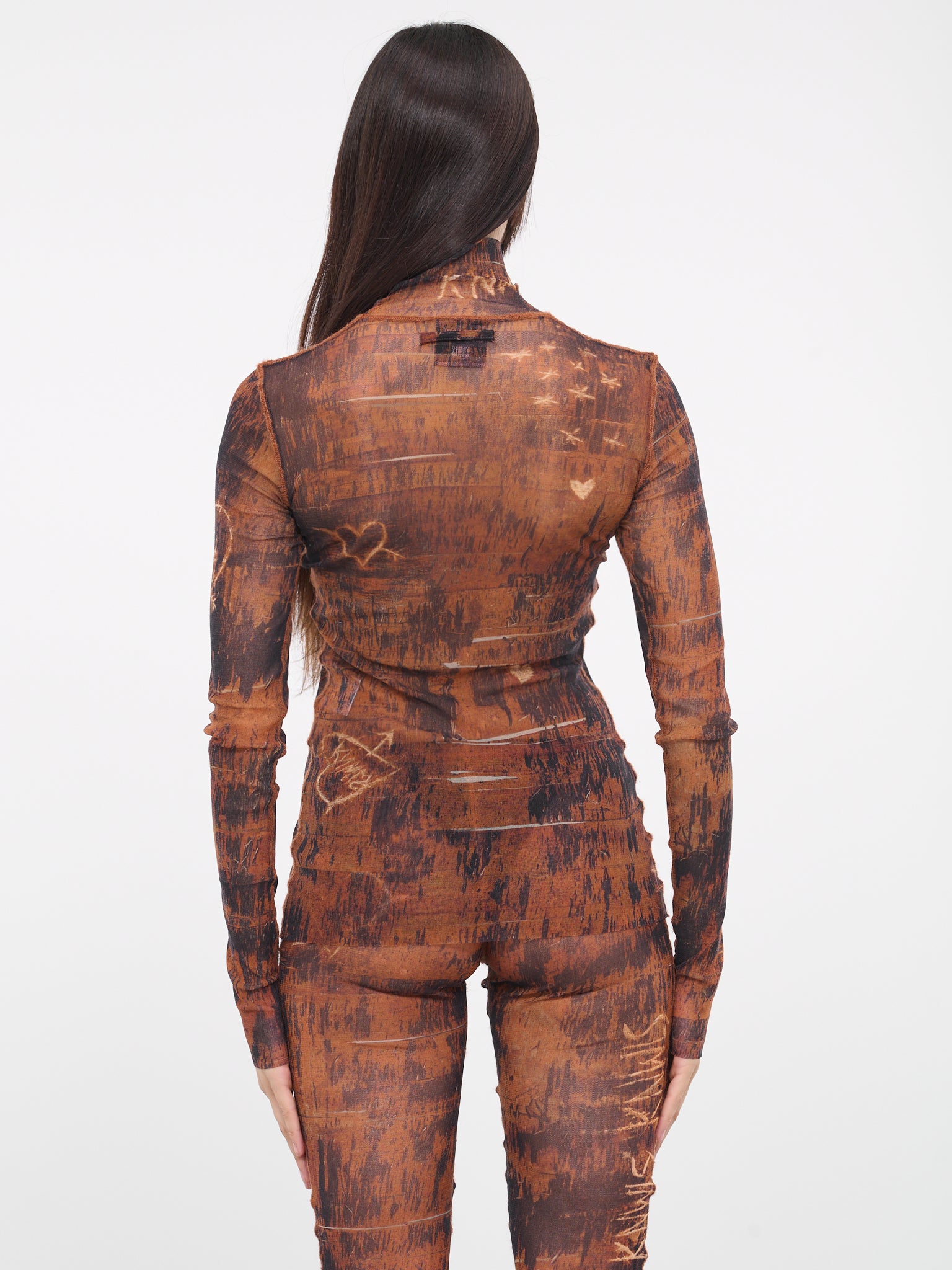 KNWLS Scratch Wood Top (TO093-T534-6003-BROWN-ECRU)