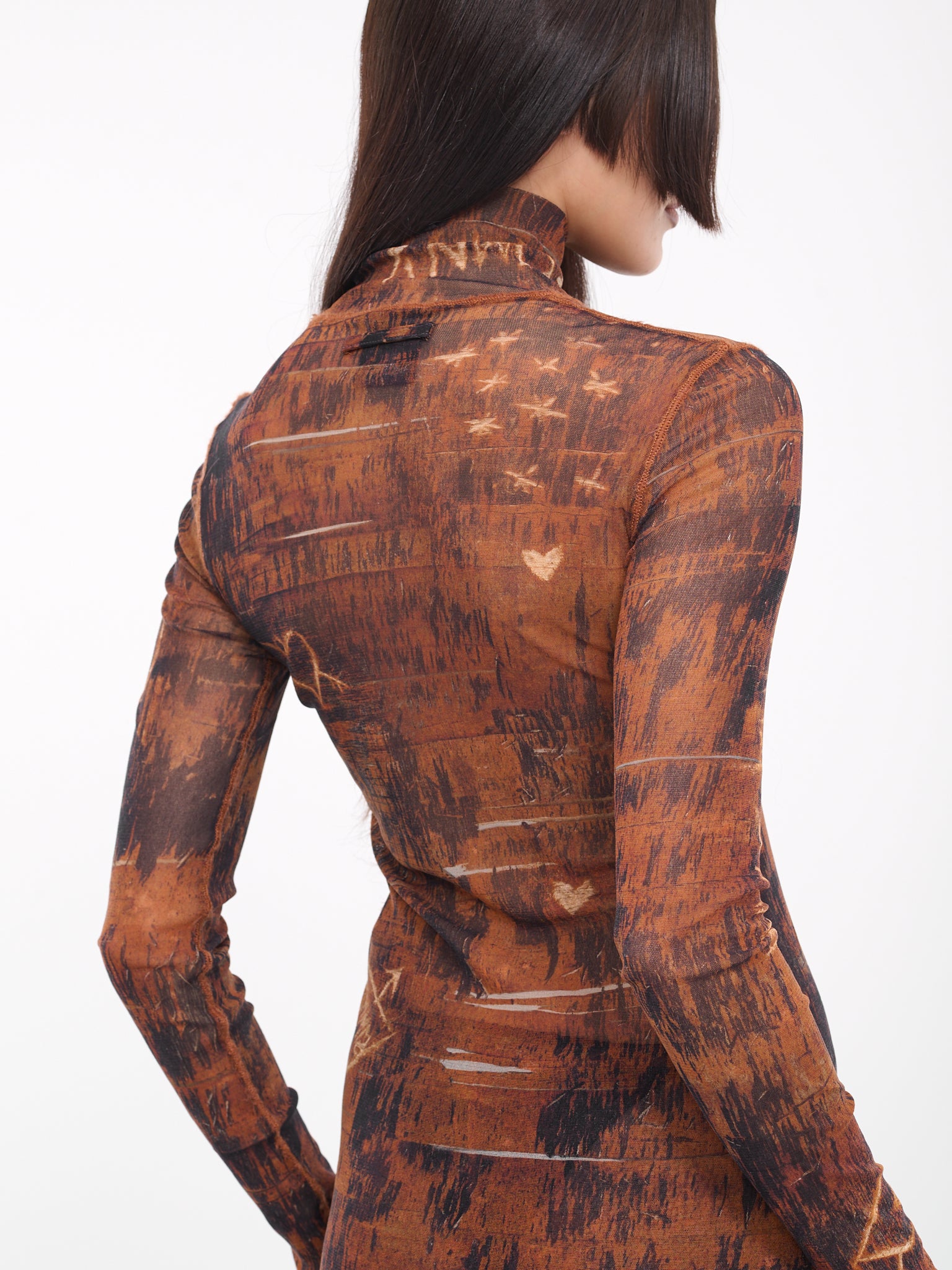KNWLS Scratch Wood Top (TO093-T534-6003-BROWN-ECRU)