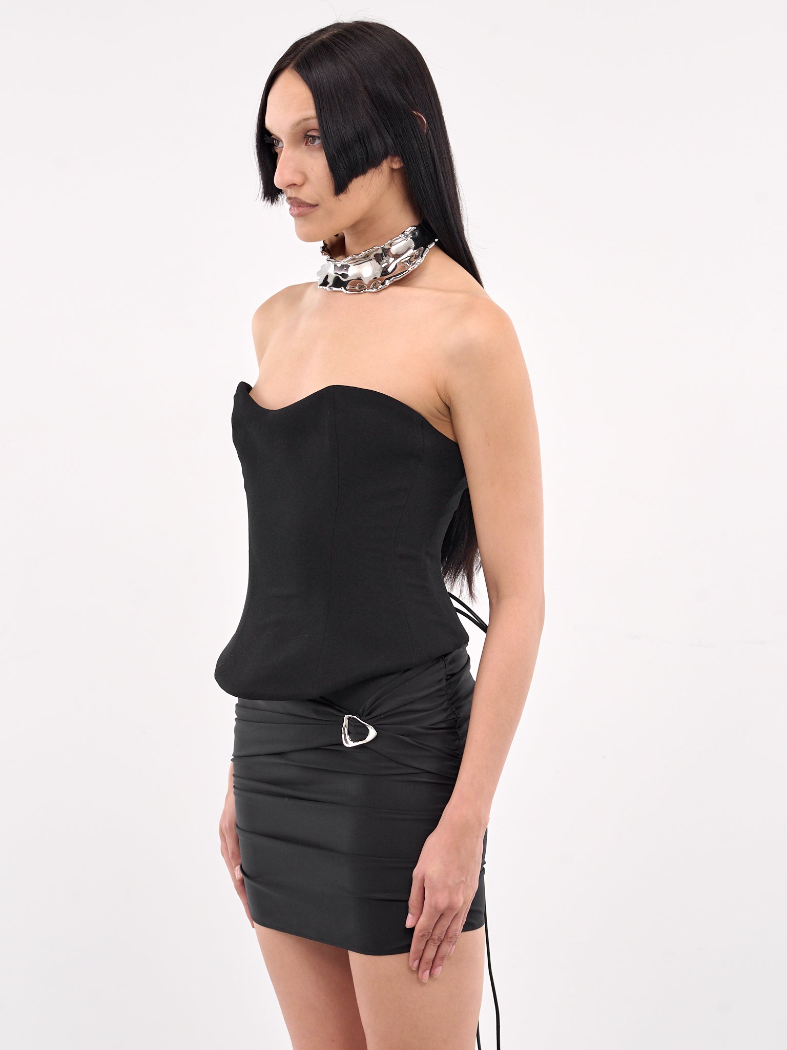 Anqa Lace-Up Corset (TO01-BS-BLACK)