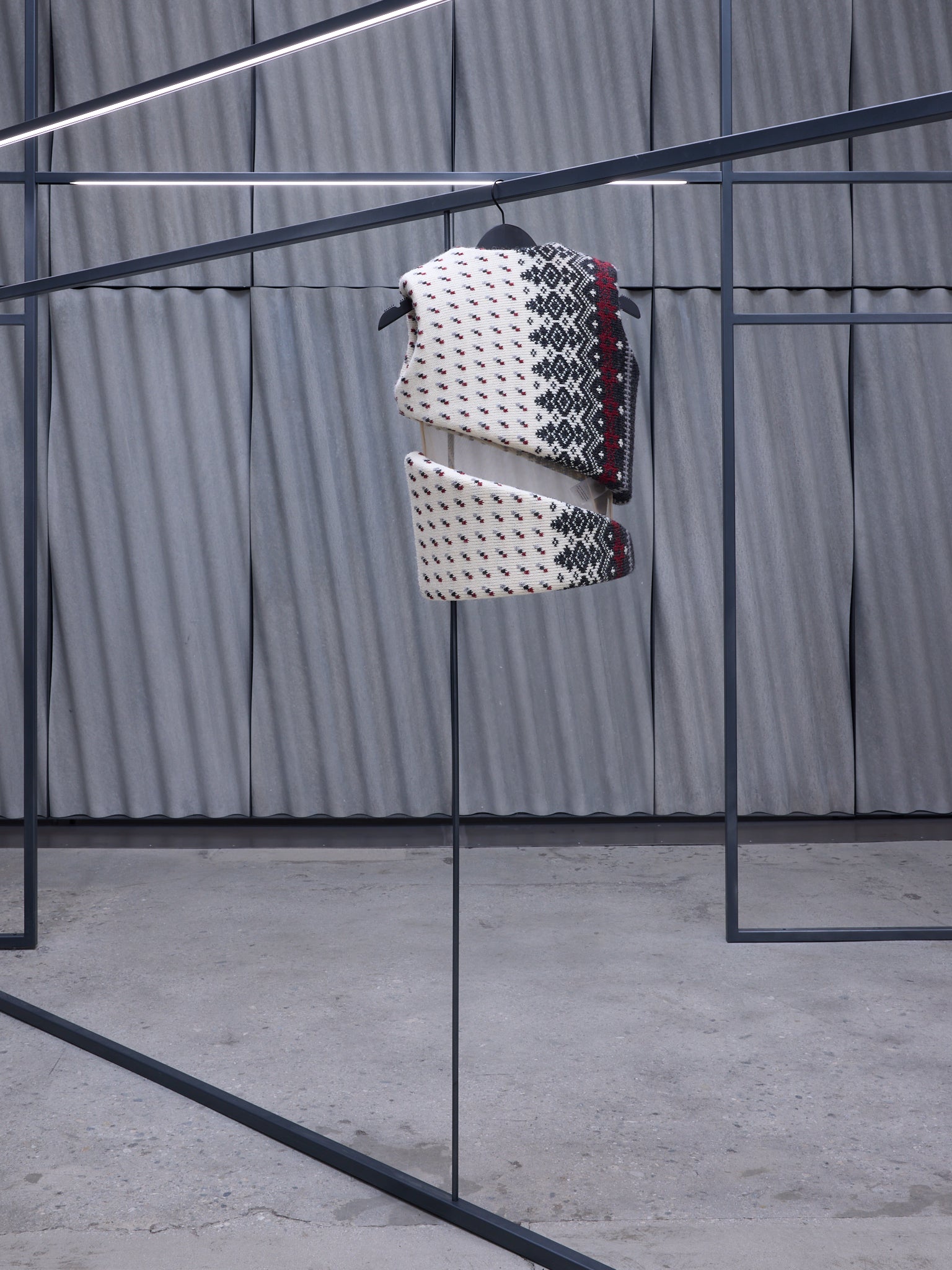 Knitted Foam Nordic Sweater Vest (TO01073-3022-NORDIC)