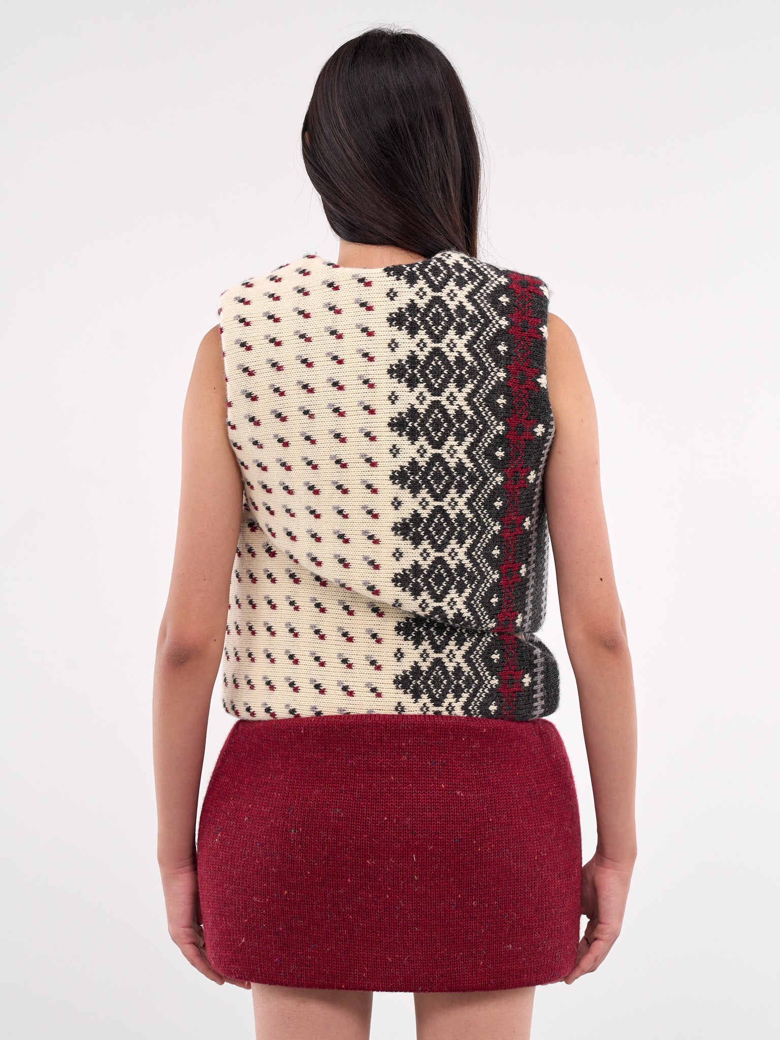 Knitted Foam Nordic Sweater Vest (TO01073-3022-NORDIC)