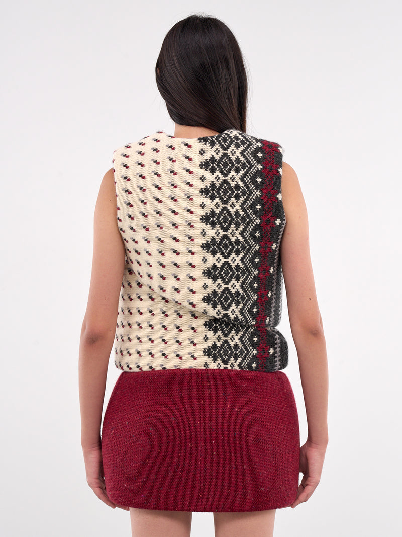 Knitted Foam Nordic Sweater Vest (TO01073-3022-NORDIC)